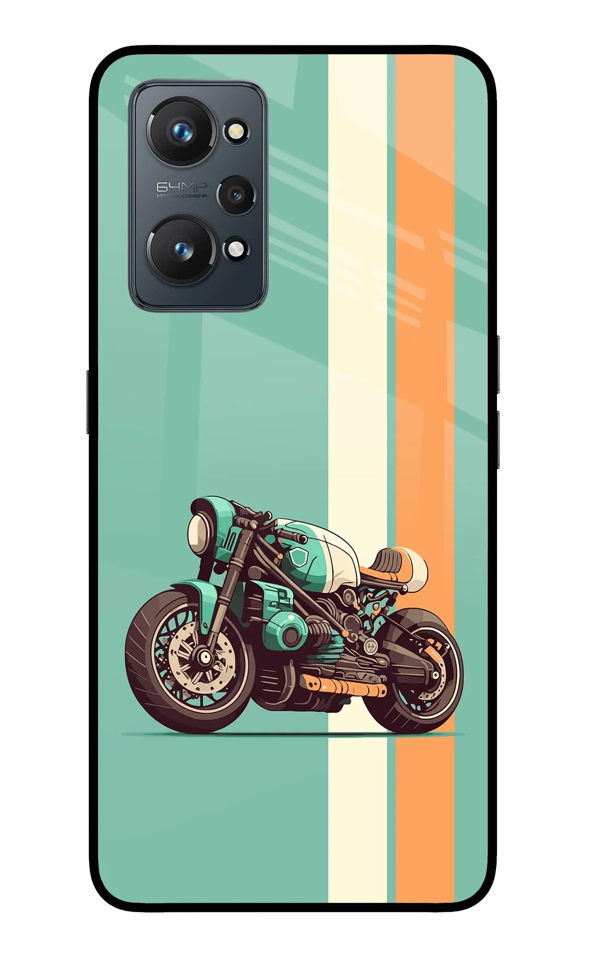 Striped Moto Drift Realme GT 2 5G Back Cover