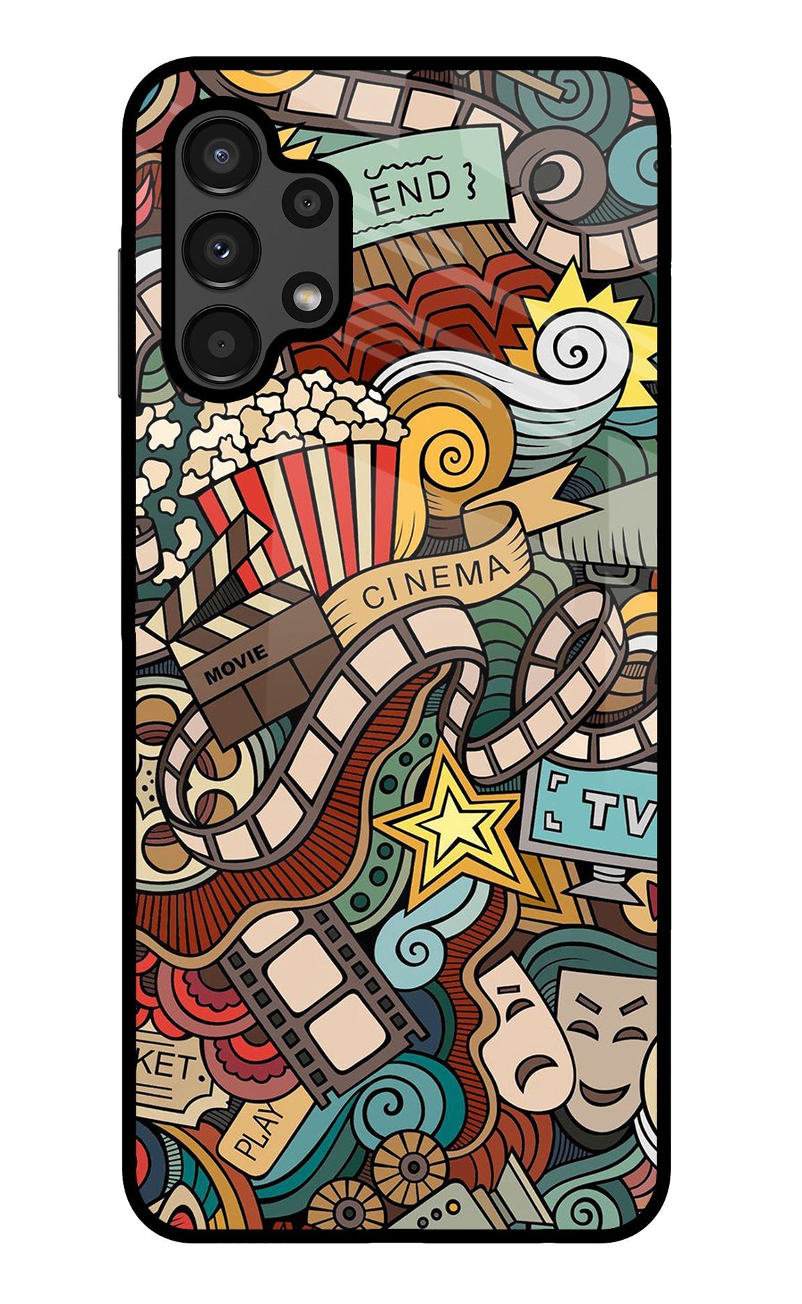 Cinema Abstract Samsung A13 4G Back Cover