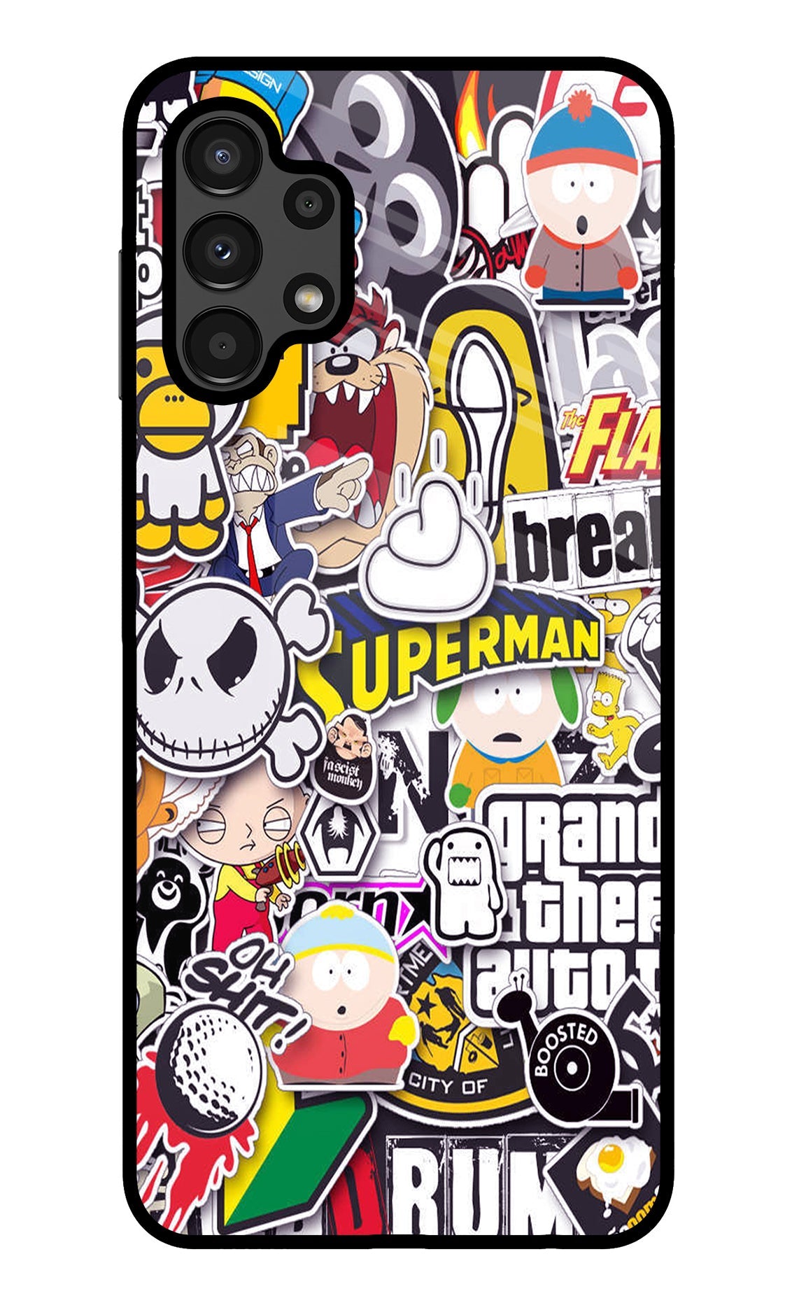Sticker Bomb Samsung A13 4G Back Cover