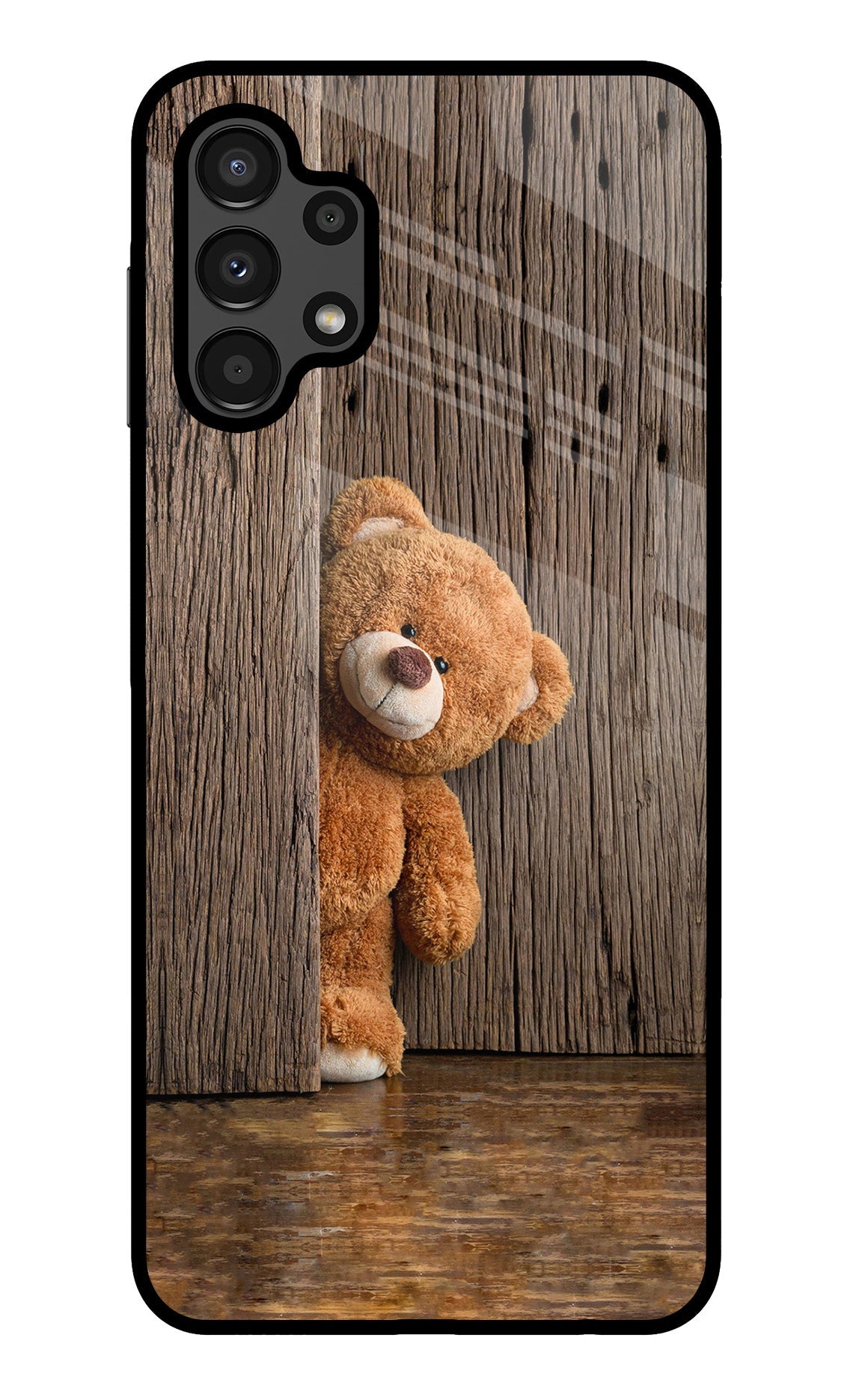 Teddy Wooden Samsung A13 4G Back Cover