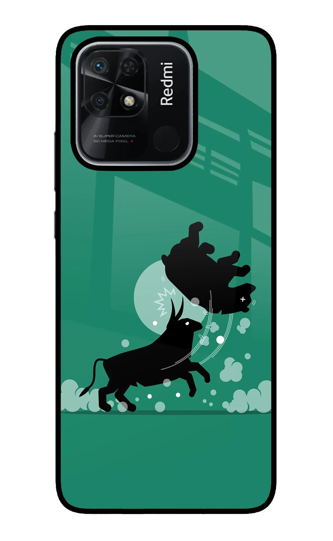 Bull Conqueror Redmi 10/10 Power Glass Case