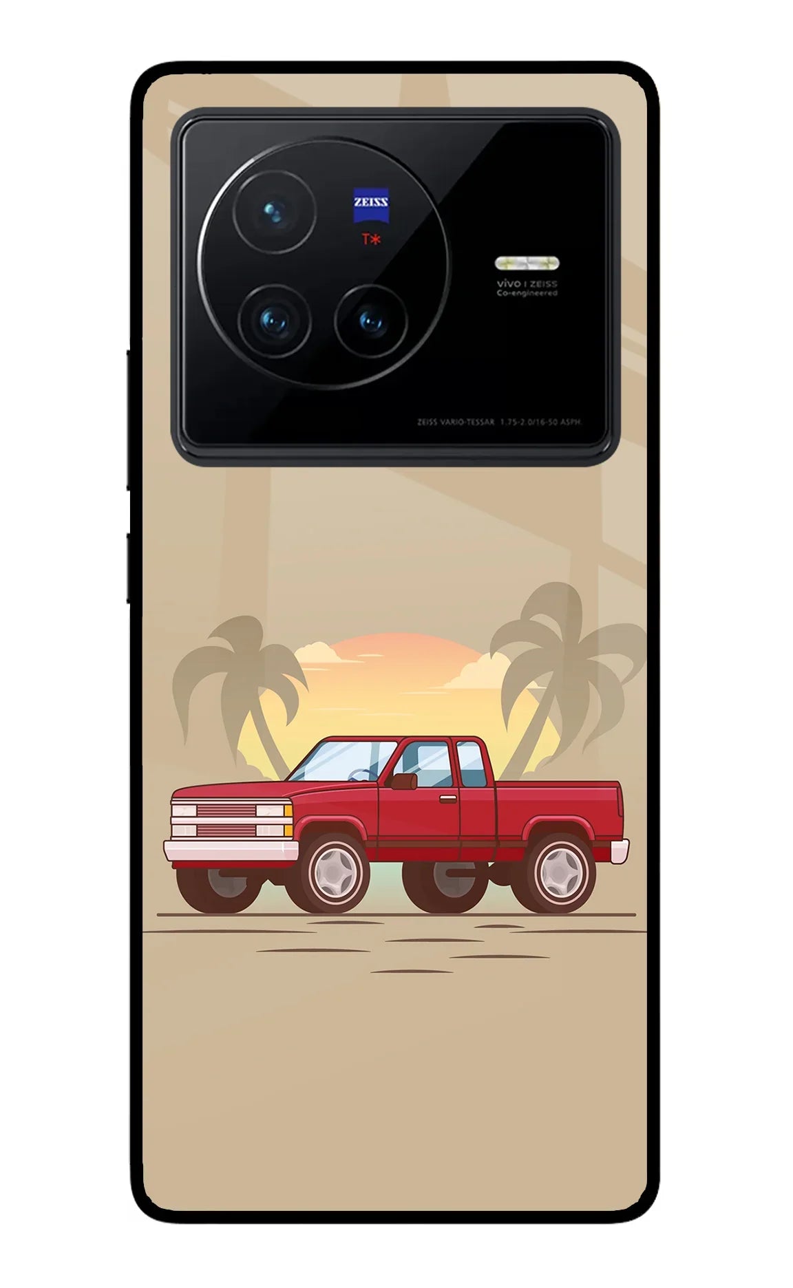 Desert Classic Drive Vivo X80 Glass Case