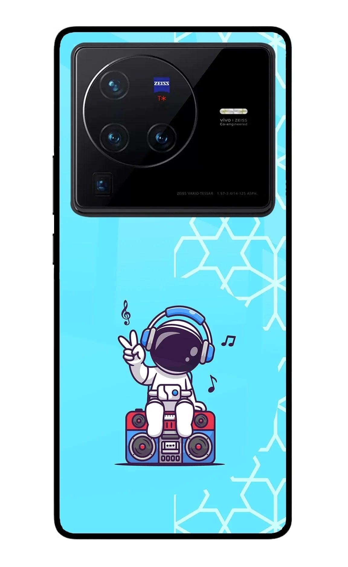 Cute Astronaut Chilling Vivo X80 Pro Back Cover