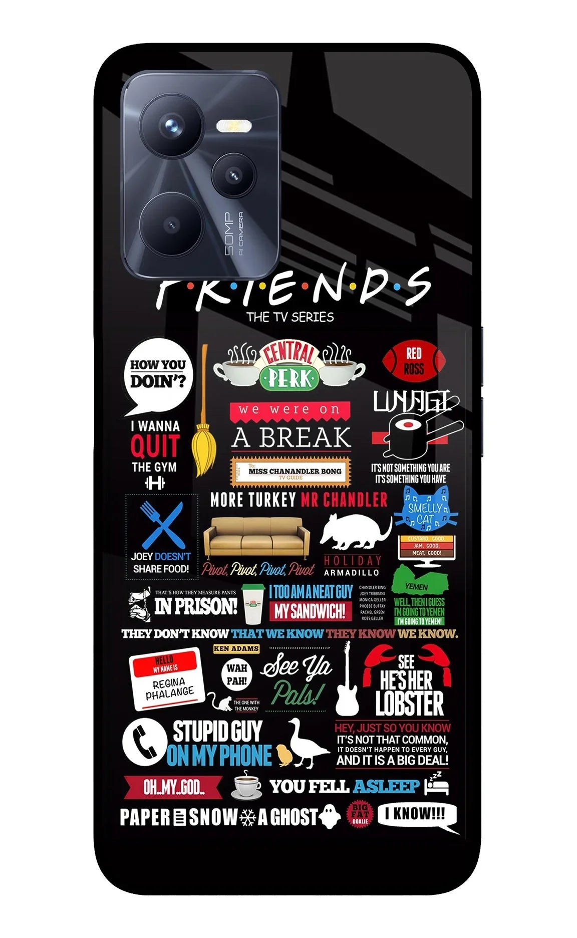 FRIENDS Realme C35 Back Cover