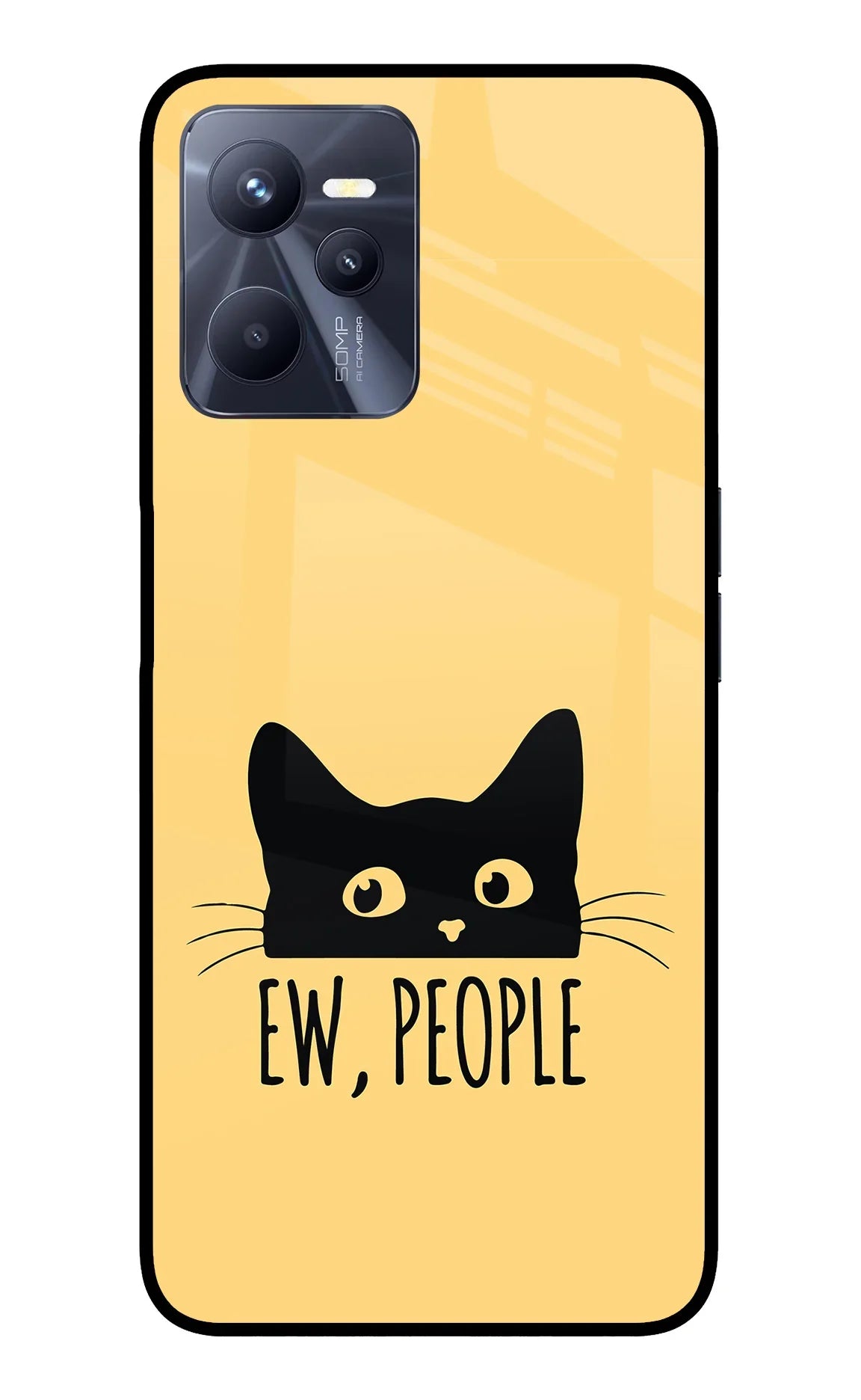 Ew People Catitude Realme C35 Glass Case