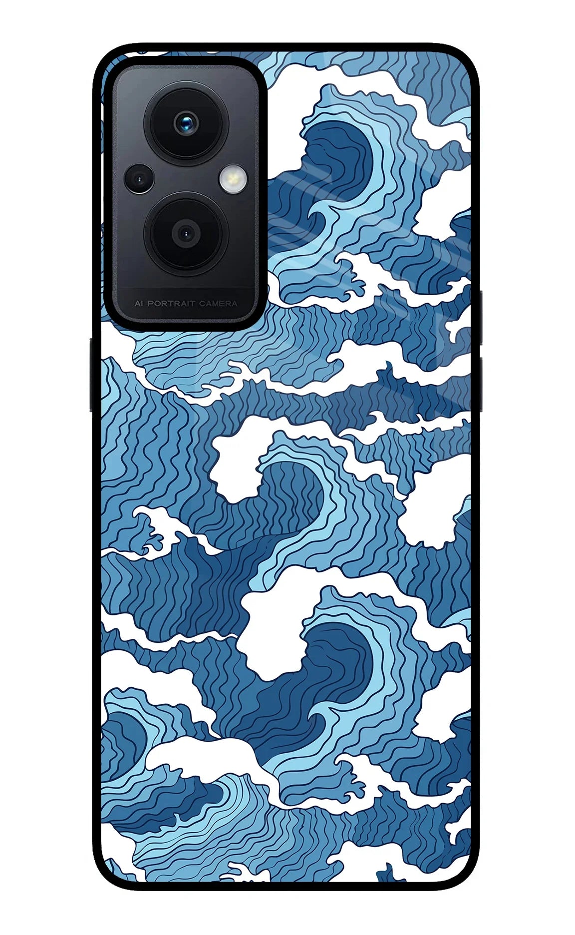 Blue Waves Oppo F21 Pro 5G Back Cover