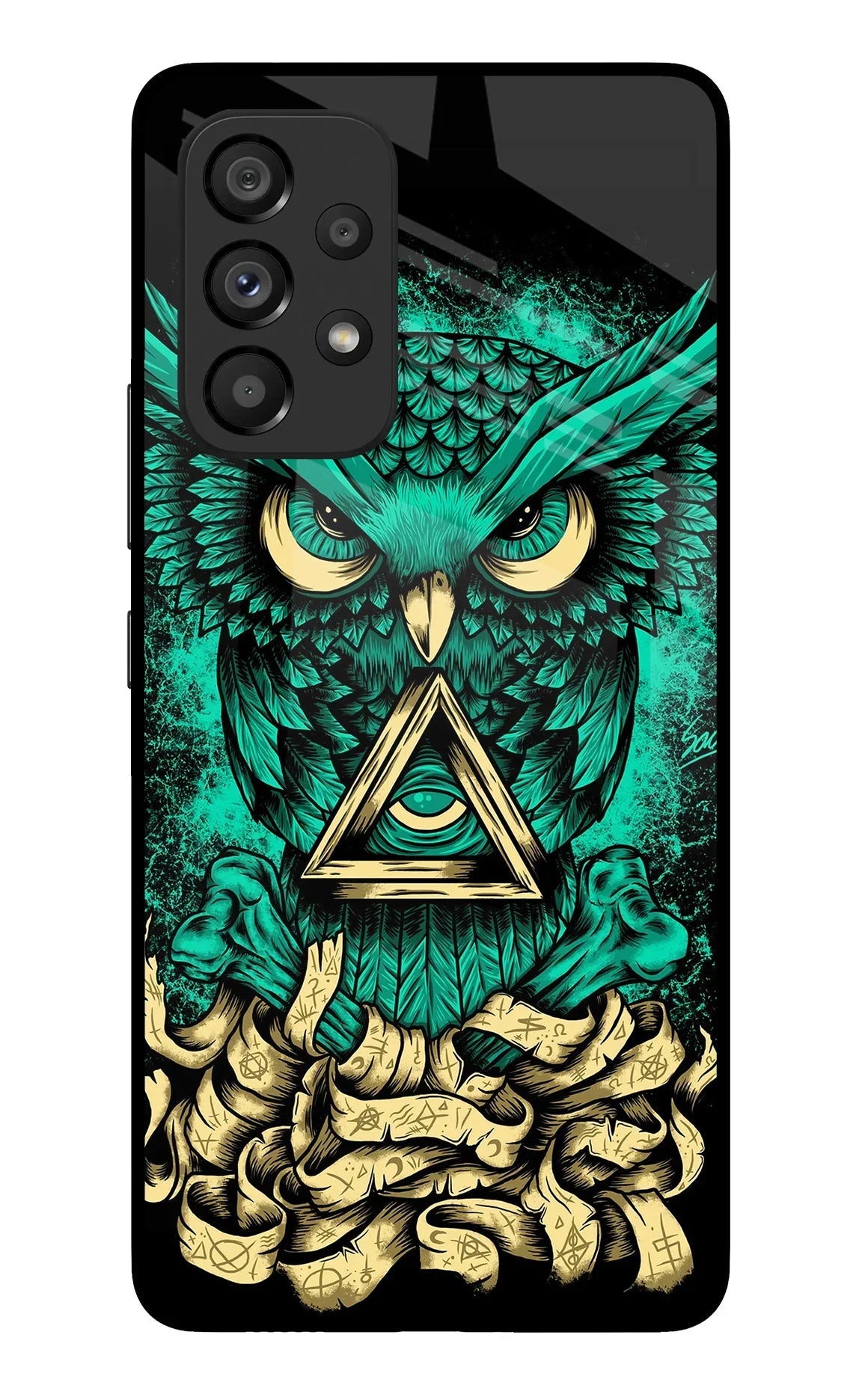 Green Owl Samsung A53 5G Back Cover