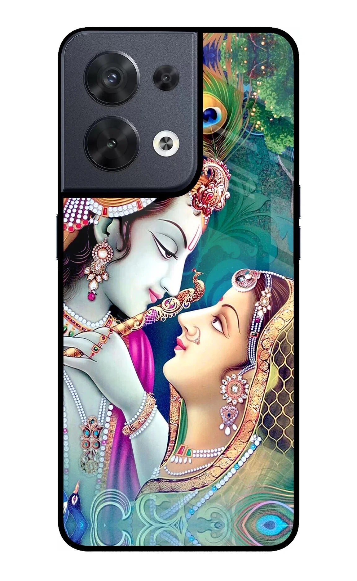 Lord Radha Krishna Oppo Reno8 Back Cover