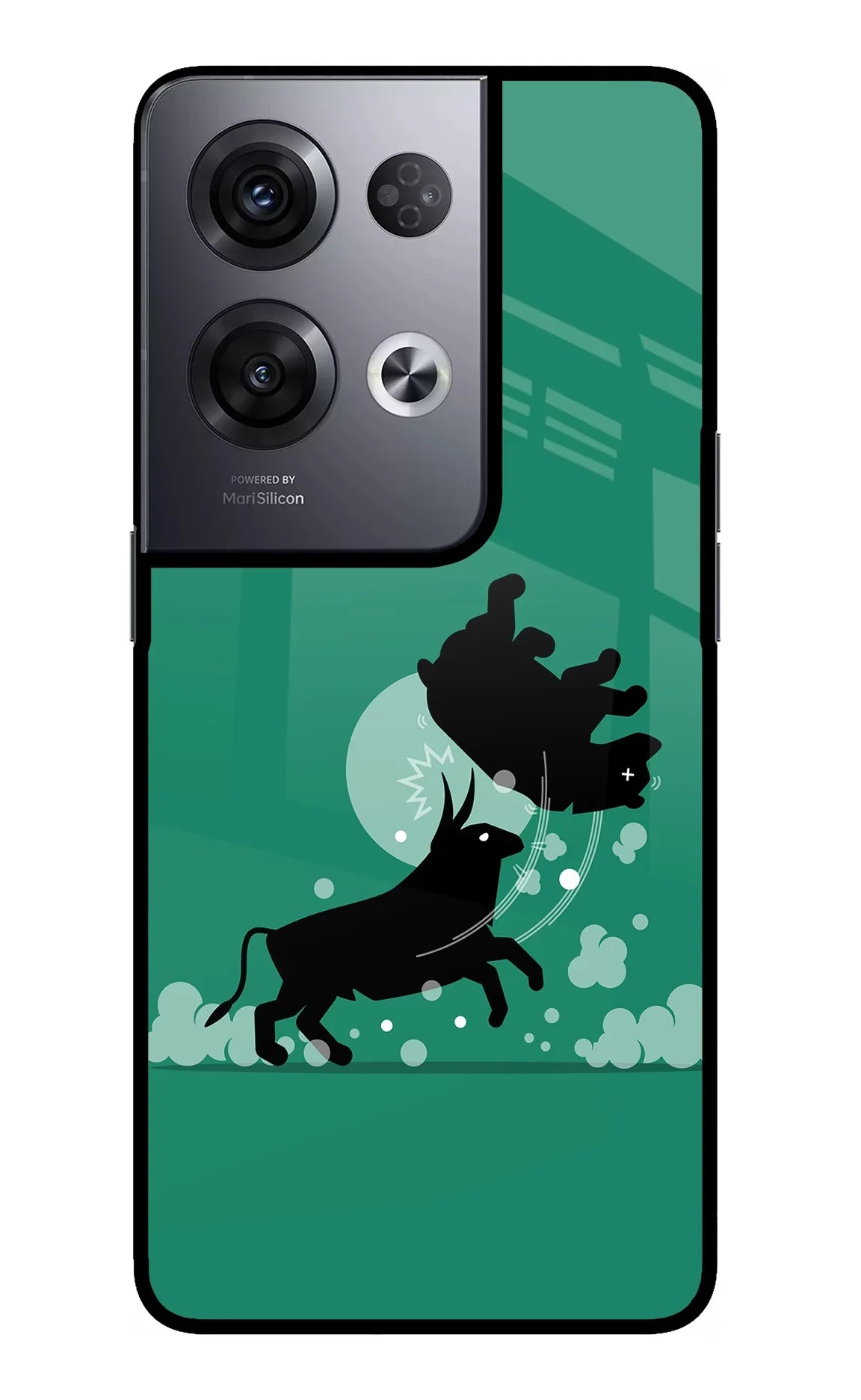 Bull Conqueror Oppo Reno8 Pro Glass Case