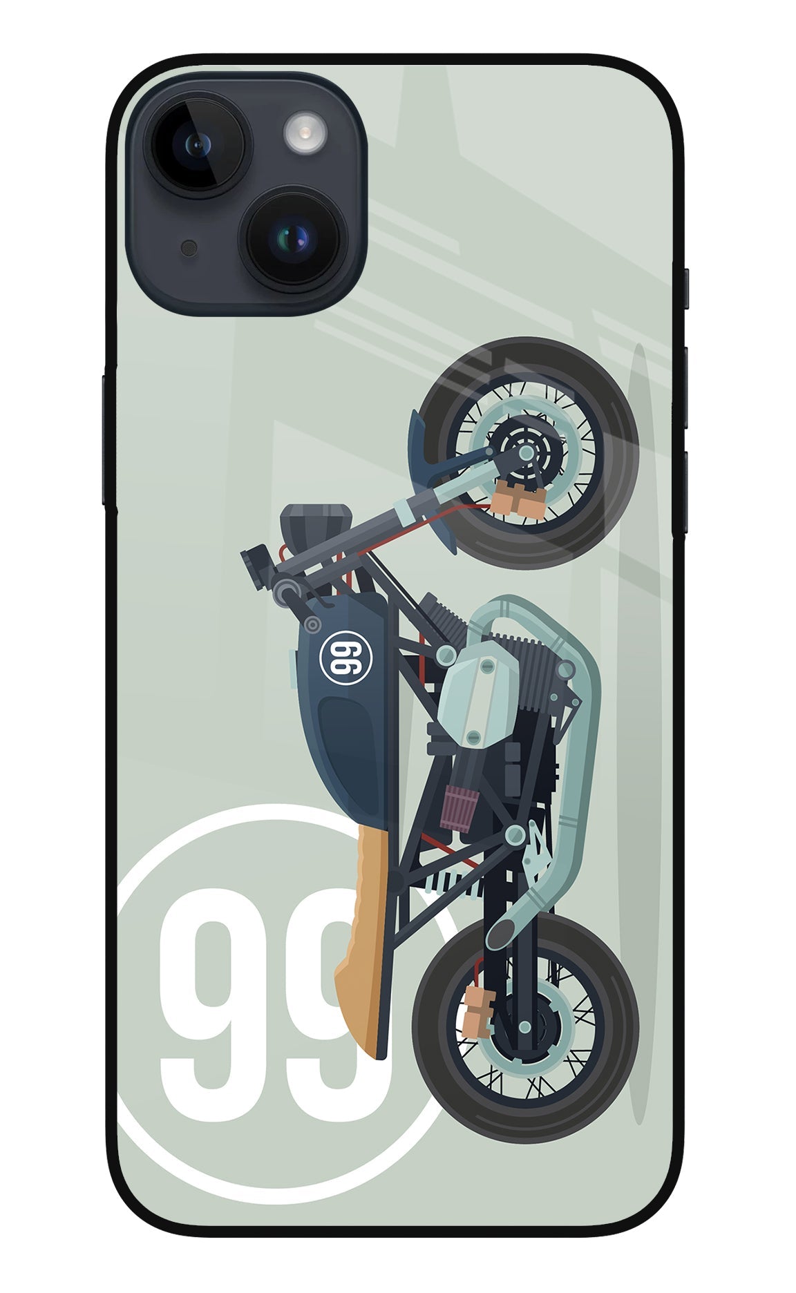 Classic Cafe Racer 99 iPhone 14 Plus Back Cover