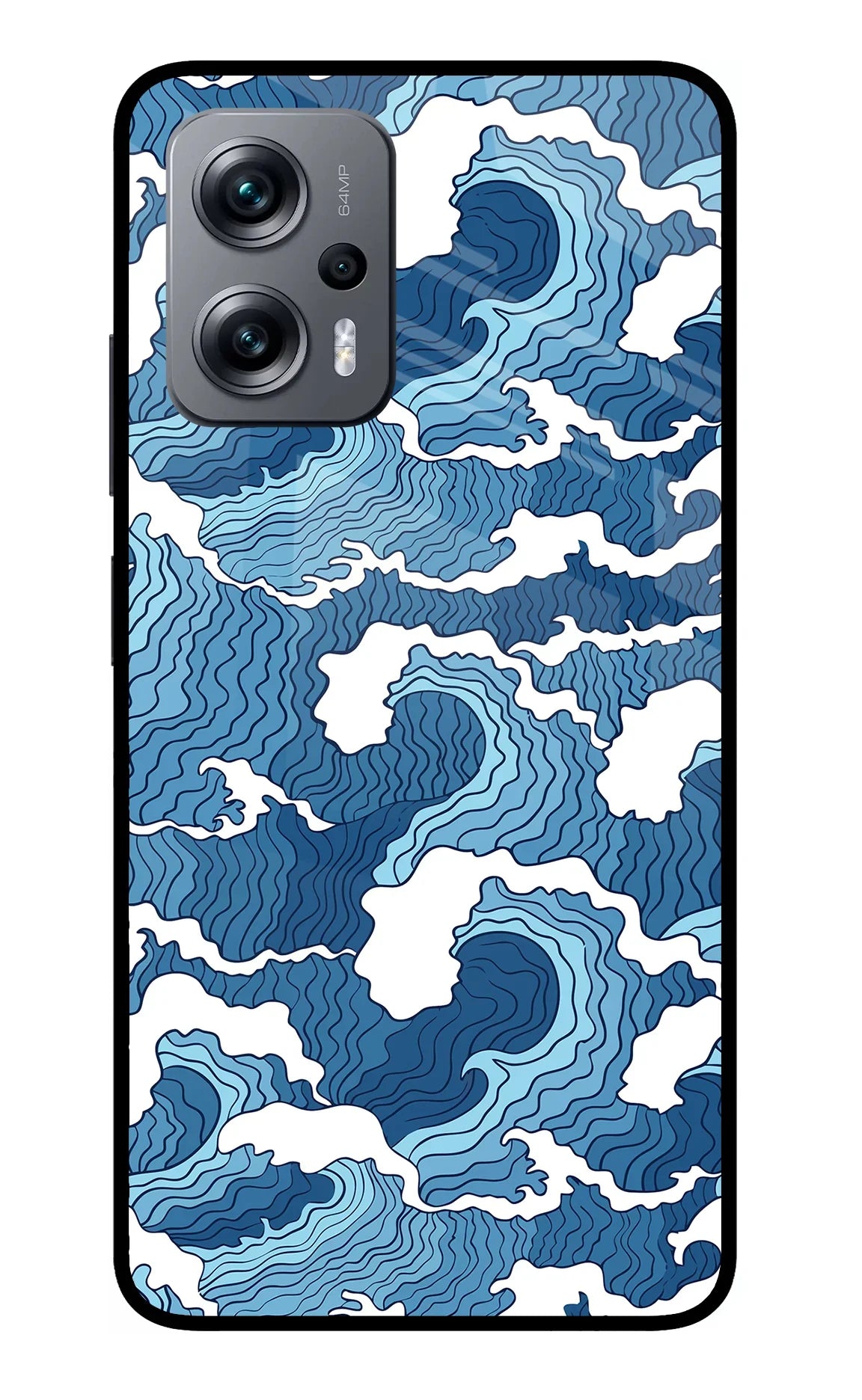 Blue Waves Redmi K50i Back Cover