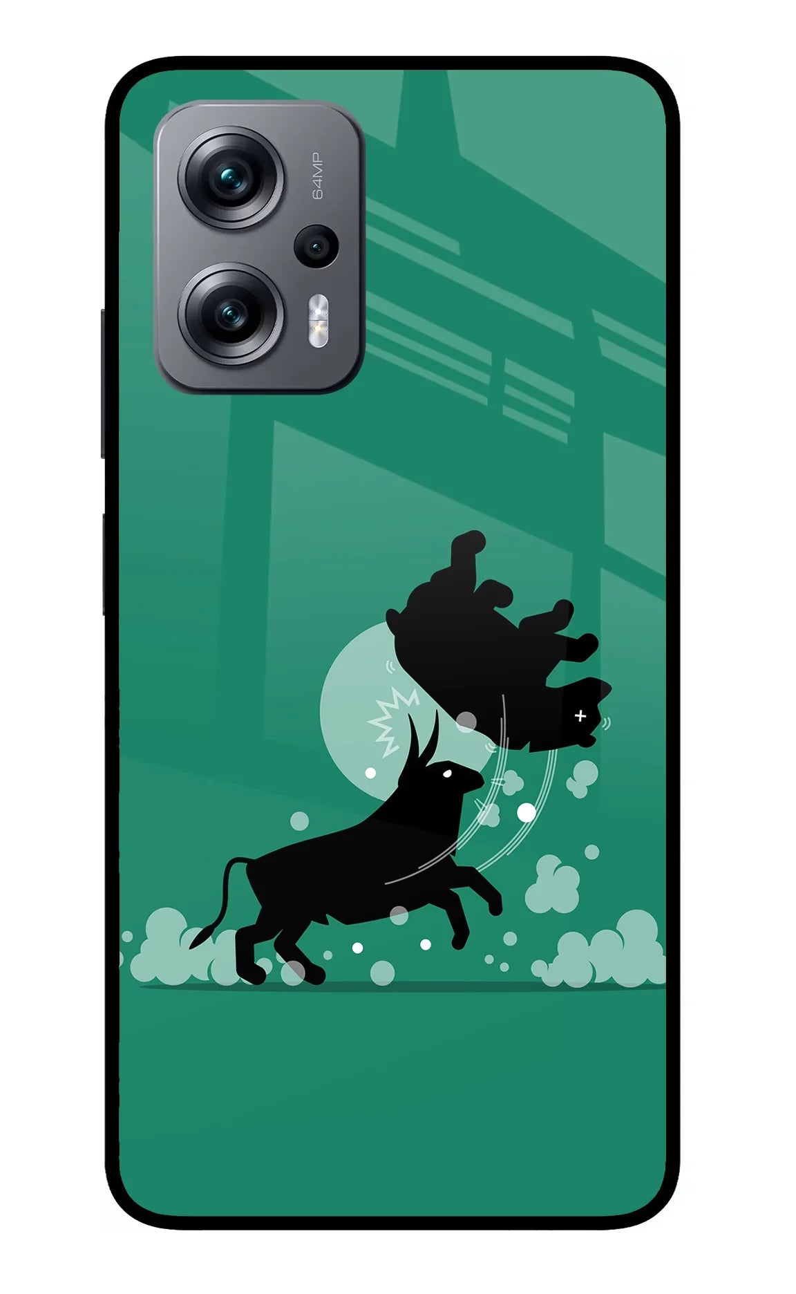 Bull Conqueror Redmi K50i Glass Case