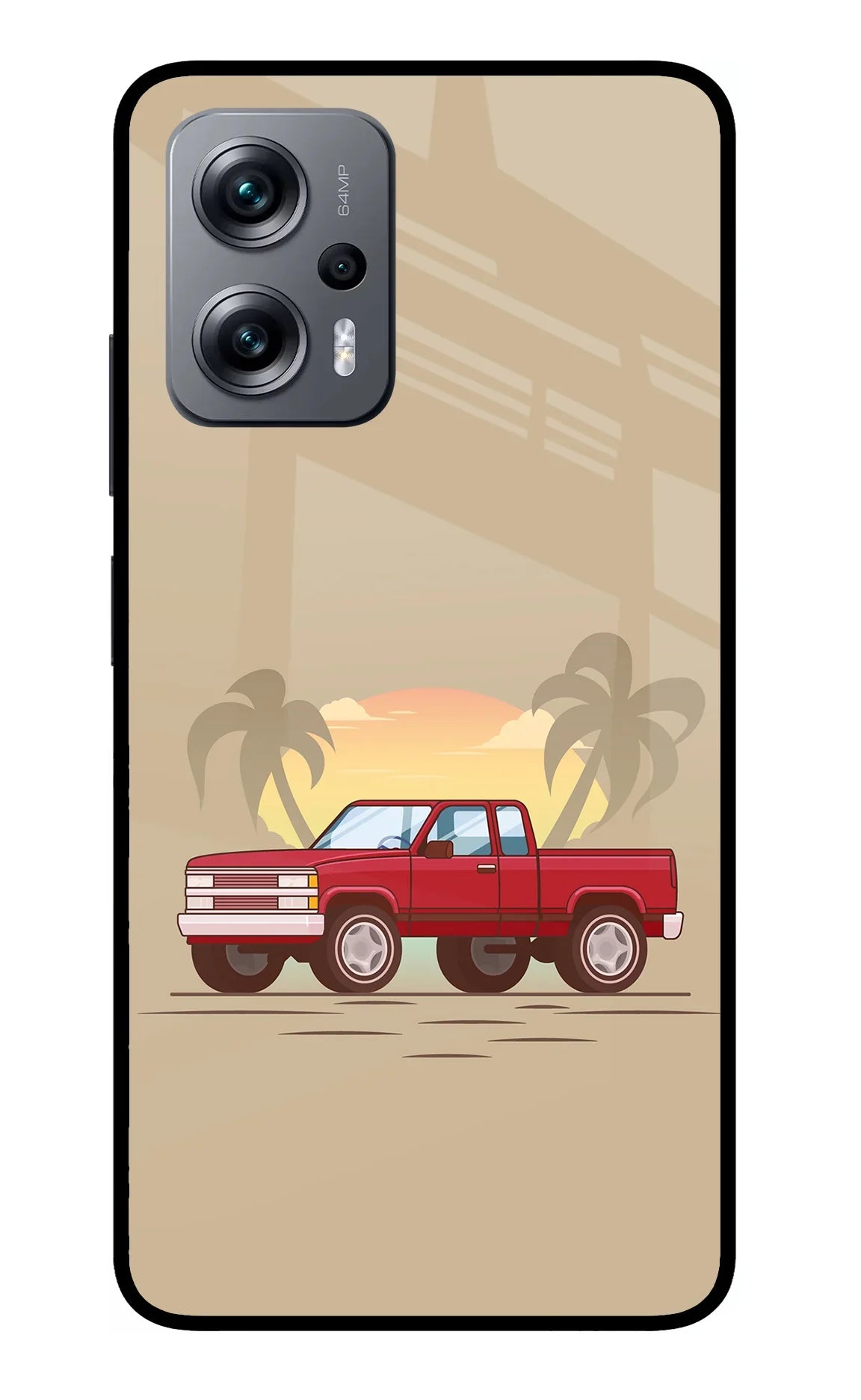 Desert Classic Drive Redmi K50i Glass Case