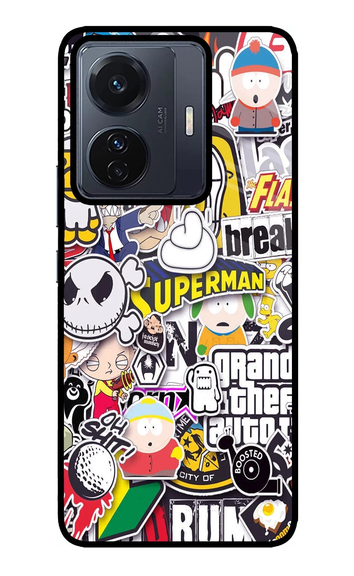 Sticker Bomb Vivo T1 Pro 5G Back Cover