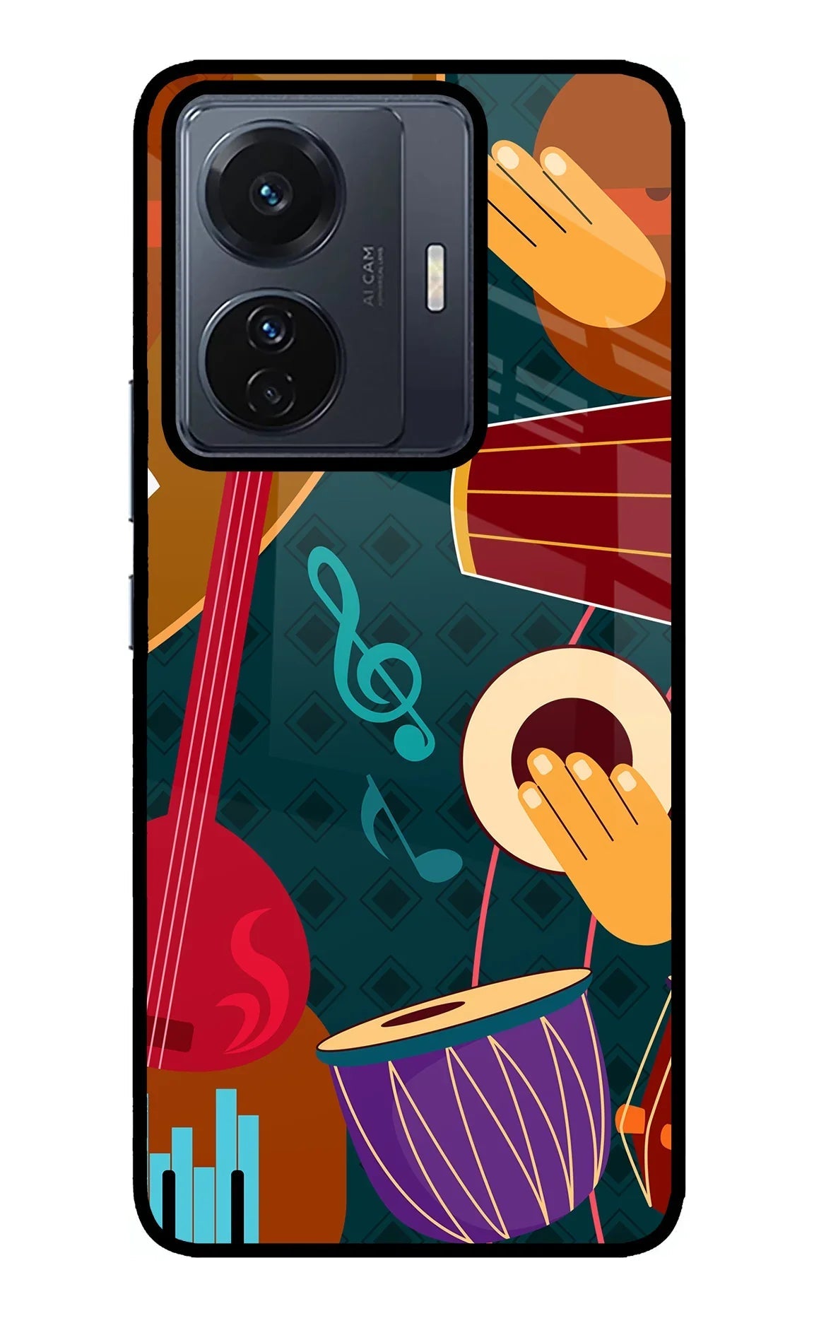 Music Instrument Vivo T1 Pro 5G Glass Case