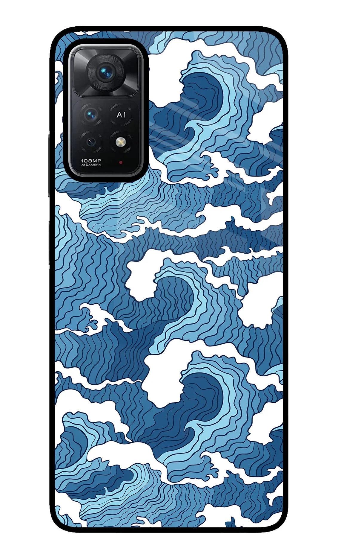 Blue Waves Redmi Note 11 Pro+ 5G Back Cover