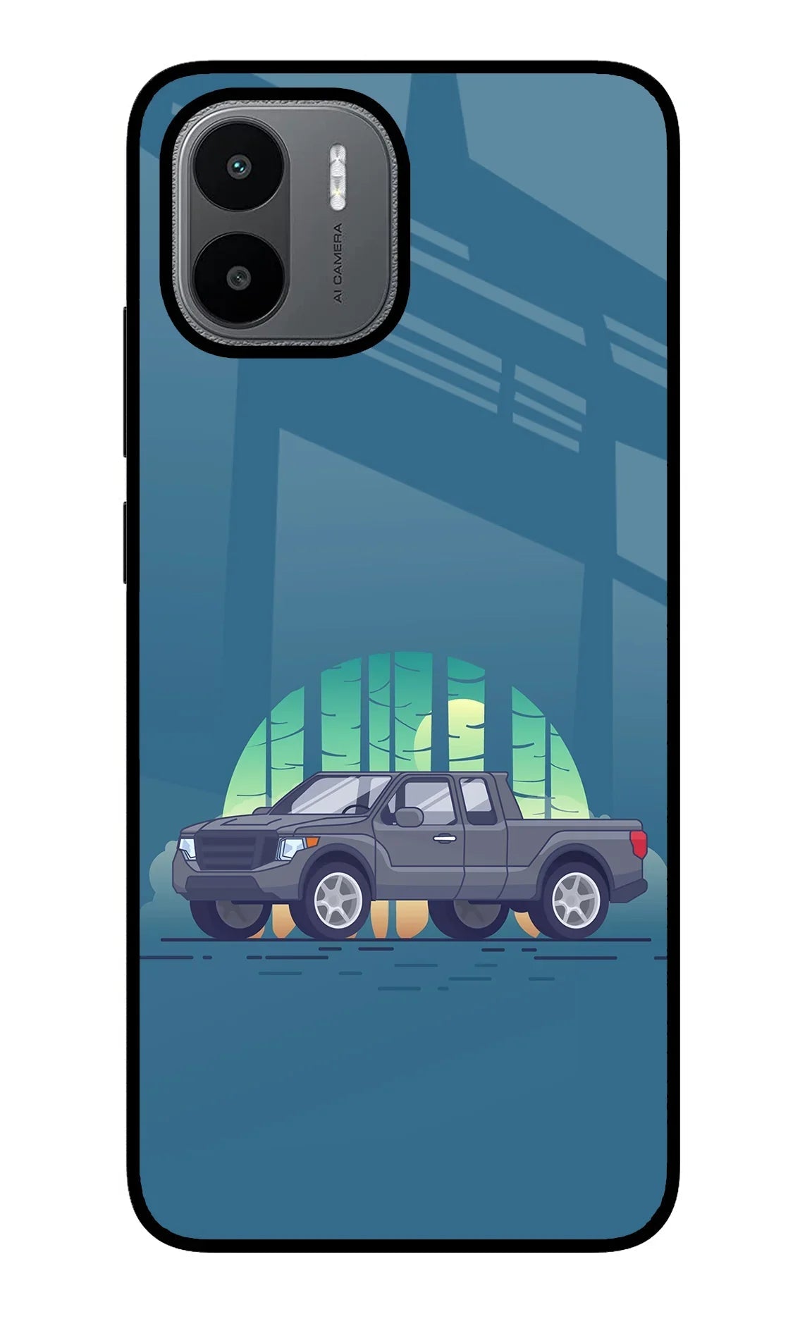 Retro Garage Vibe Redmi A1/A2 Glass Case