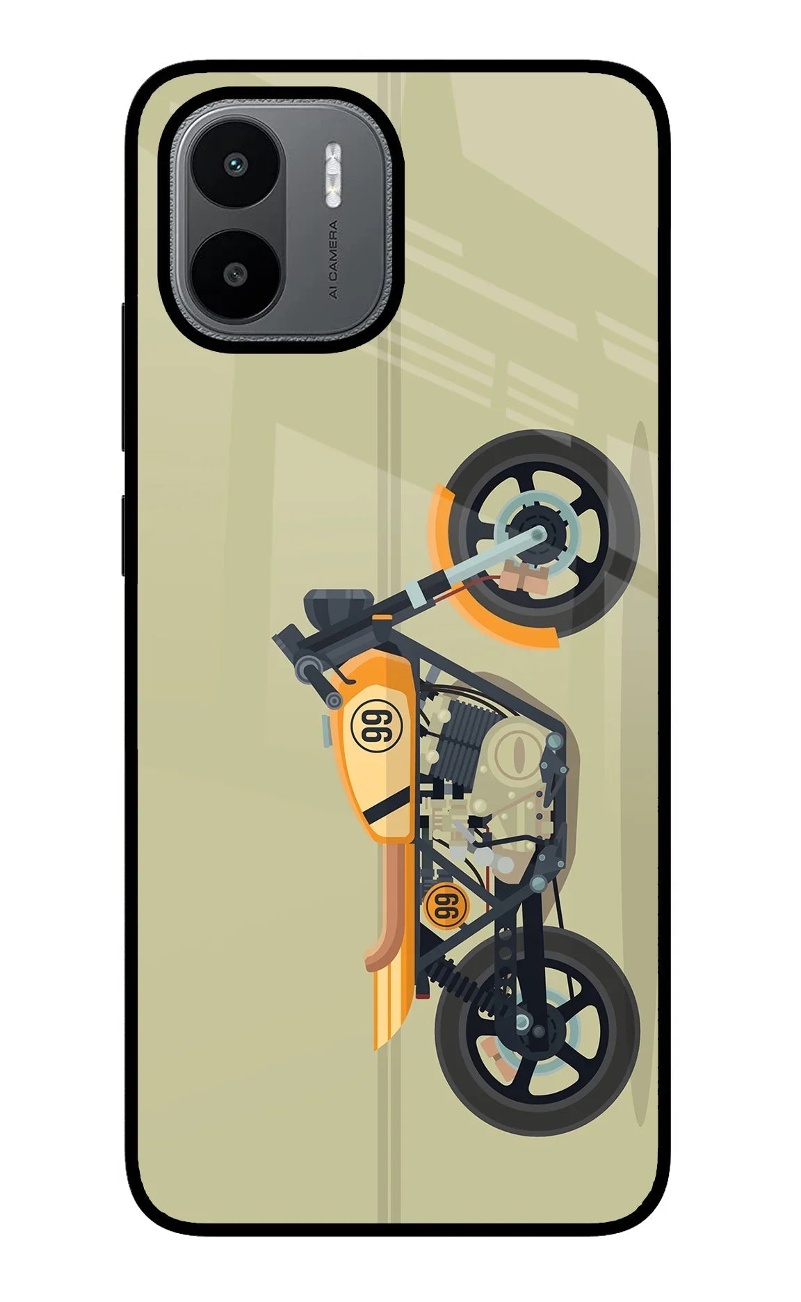 Vertical Speedster Redmi A1/A2 Glass Case