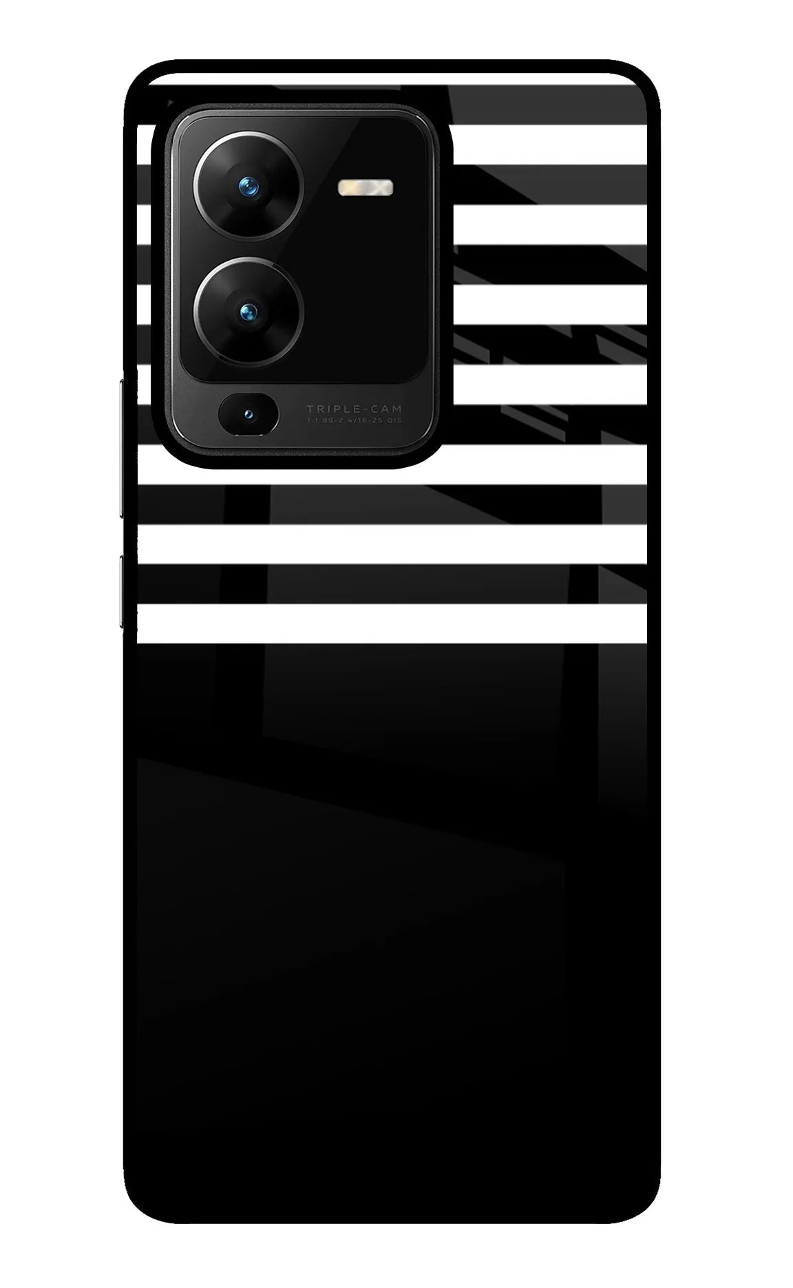 Black and White Print Vivo V25 Pro 5G Back Cover