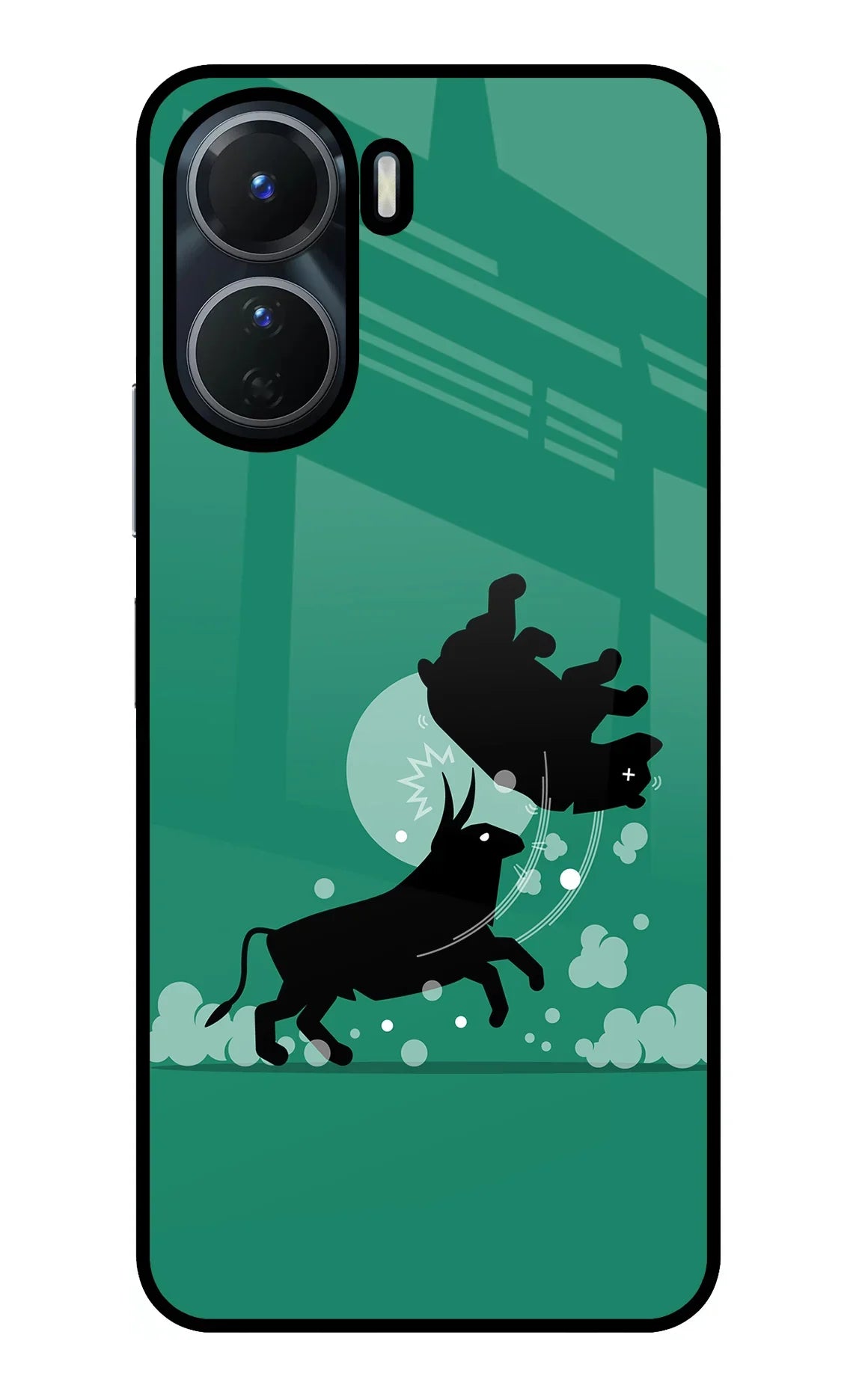 Bull Conqueror Vivo Y16 Glass Case
