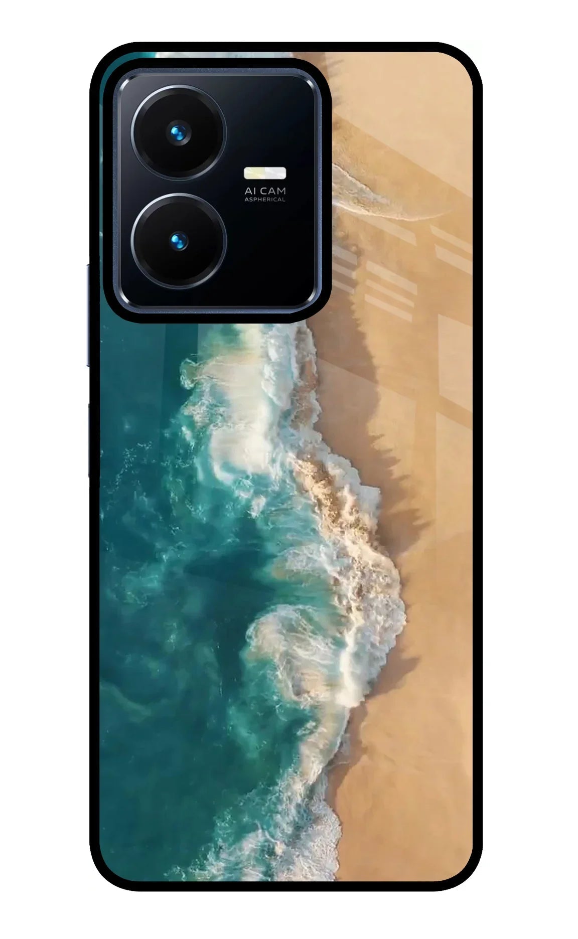 Ocean Beach Vivo Y22 Glass Case