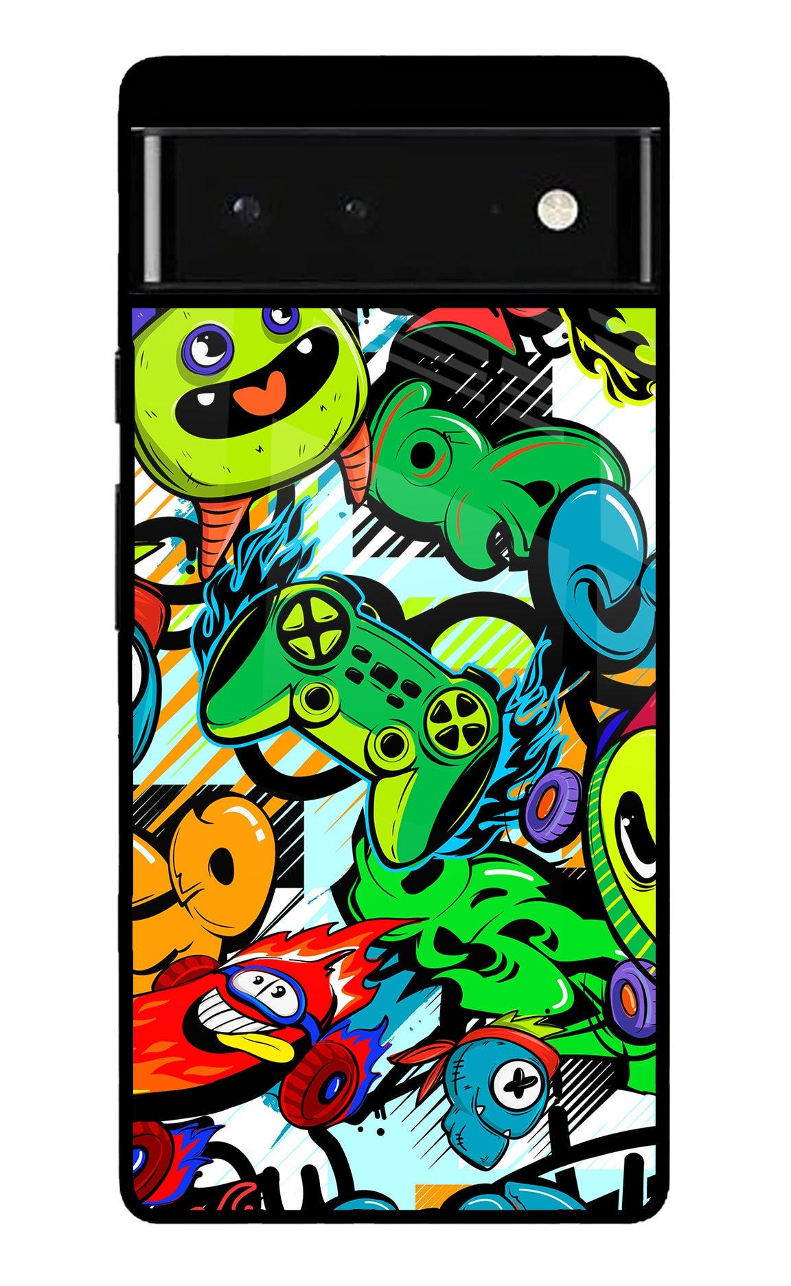 Game Doodle Google Pixel 6 Back Cover
