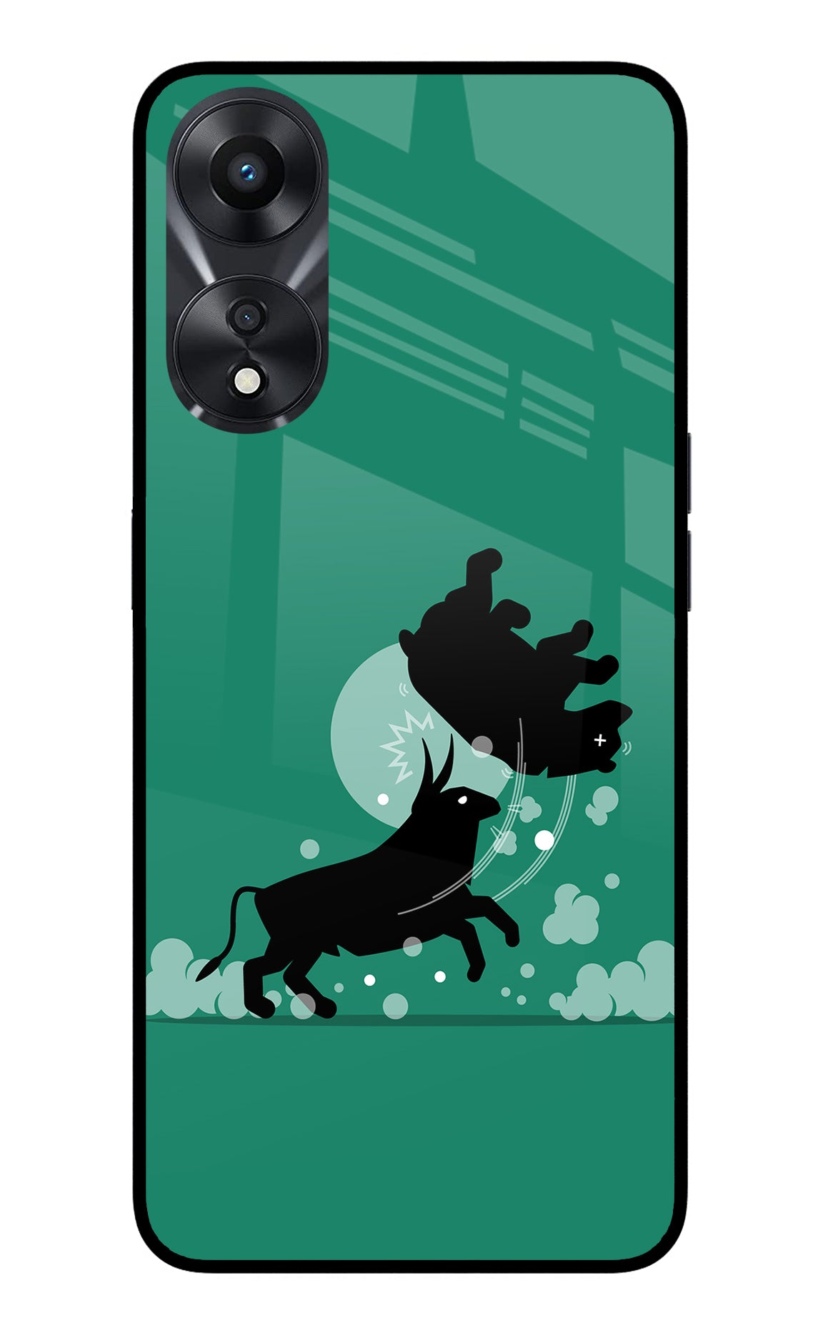 Bull Conqueror Oppo A78 5G Glass Case
