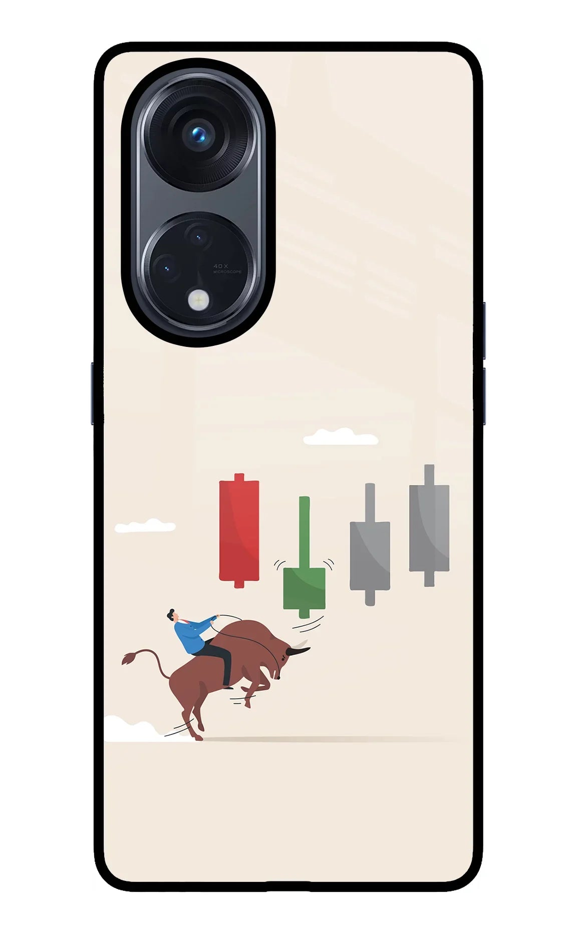 Bull Trading Momentum Oppo Reno8 T 5G Glass Case