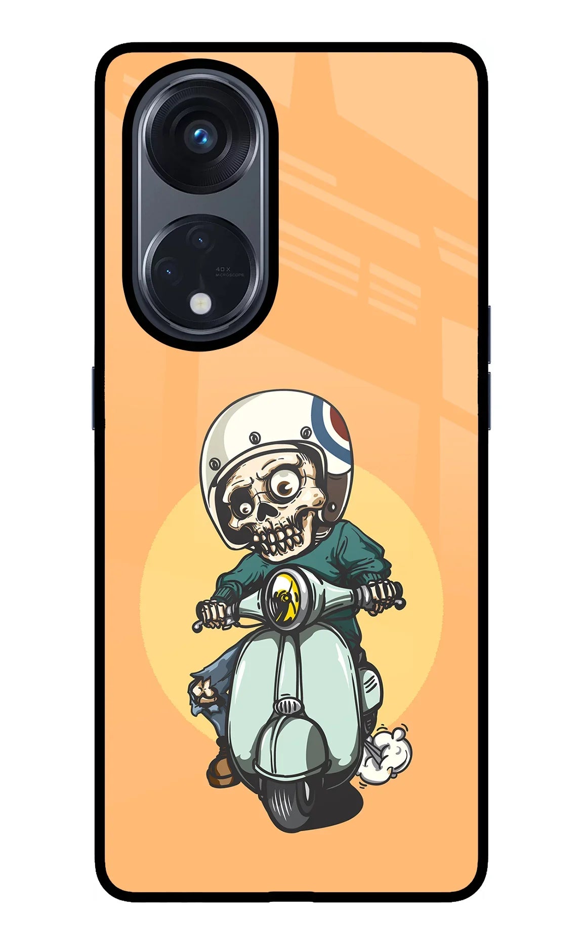 Undead Biker Oppo Reno8 T 5G Glass Case