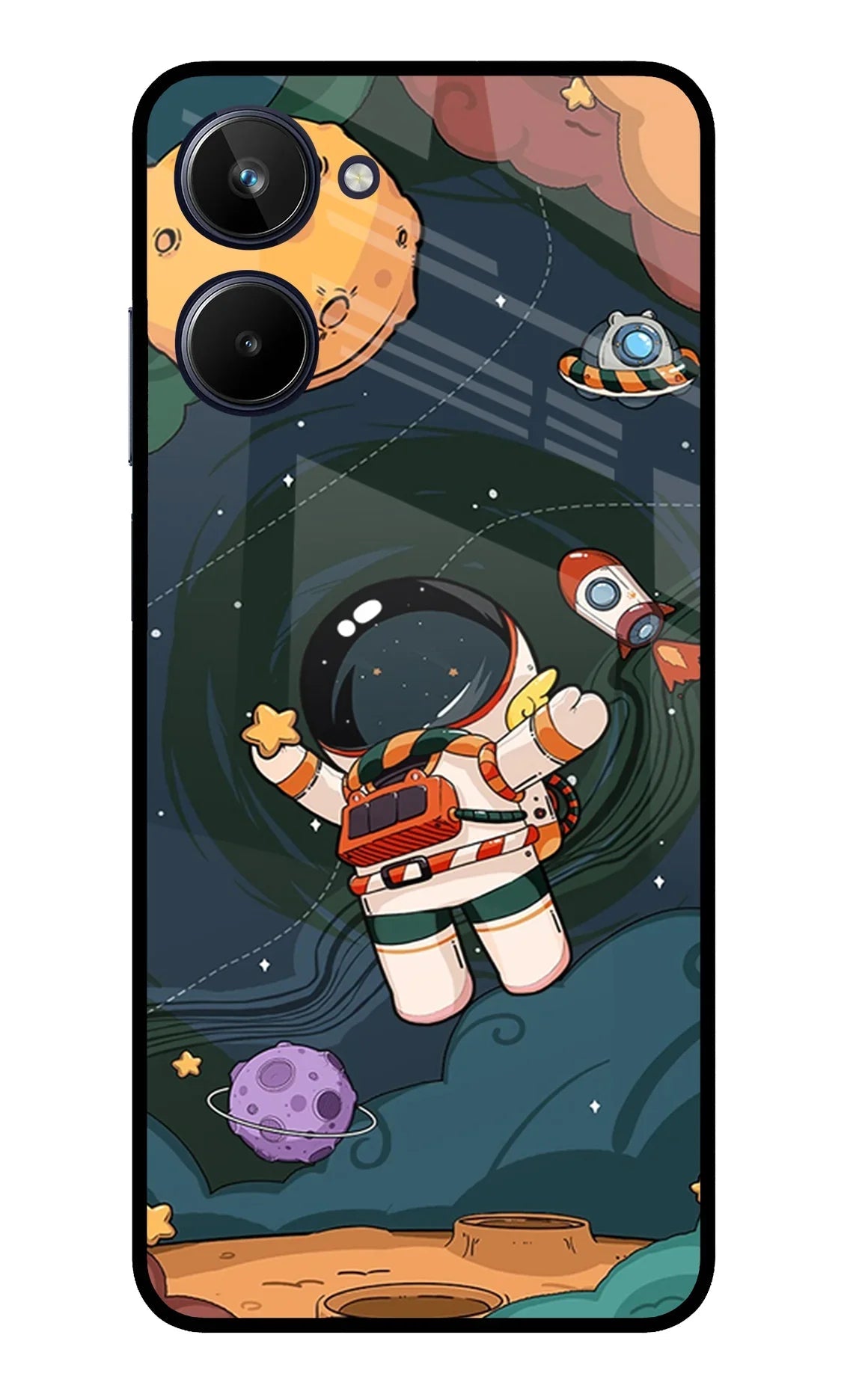 Cartoon Astronaut Realme 10 Back Cover