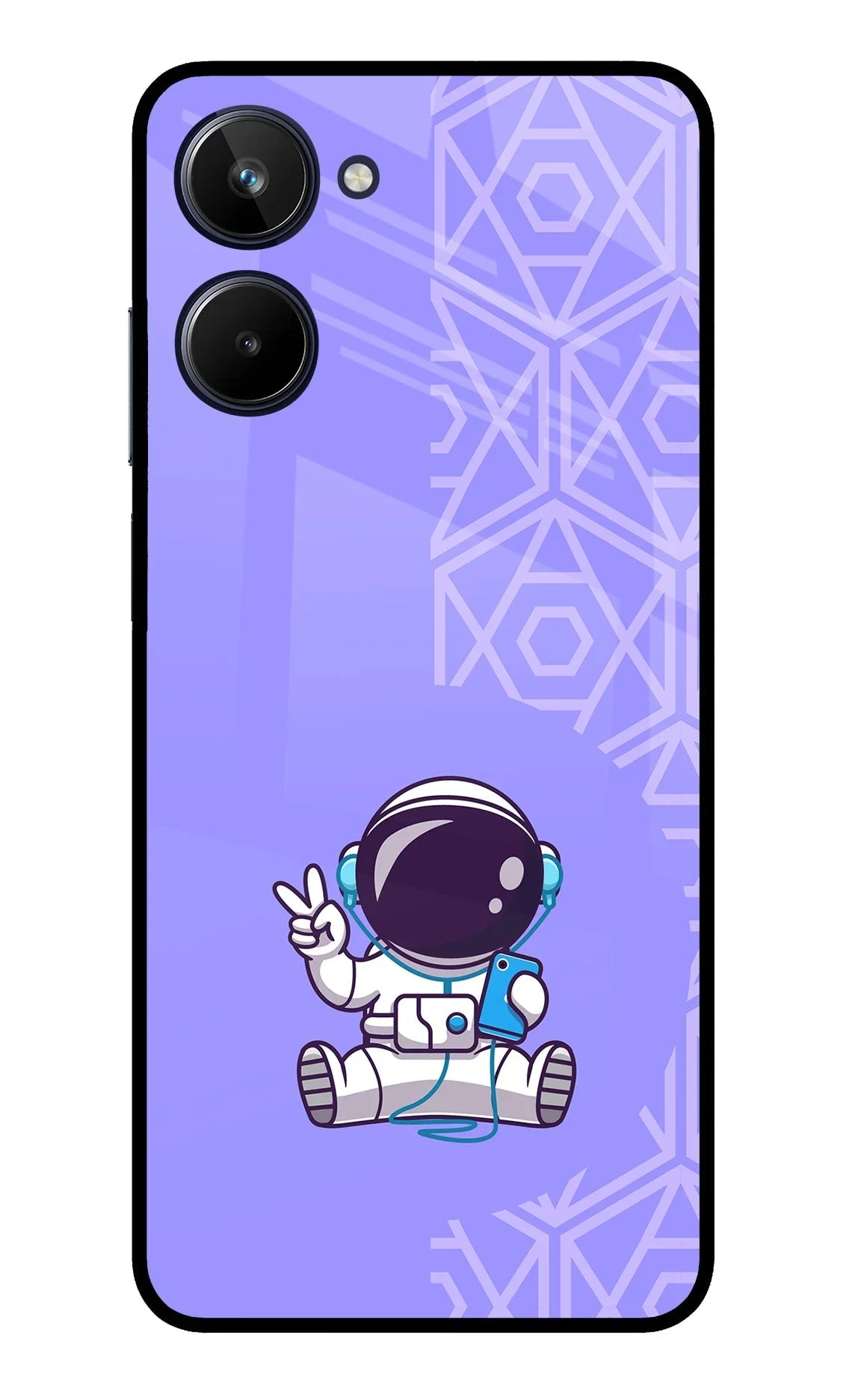 Cute Astronaut Chilling Realme 10 Back Cover