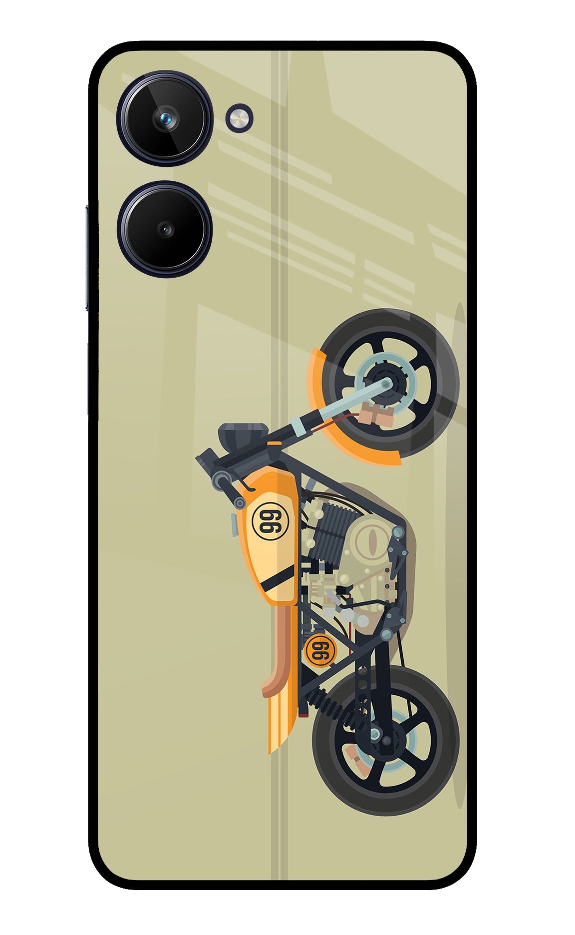 Vertical Speedster Realme 10 Glass Case