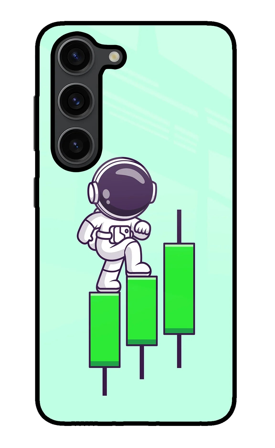 Astronaut Trader Samsung S23 Plus Back Cover