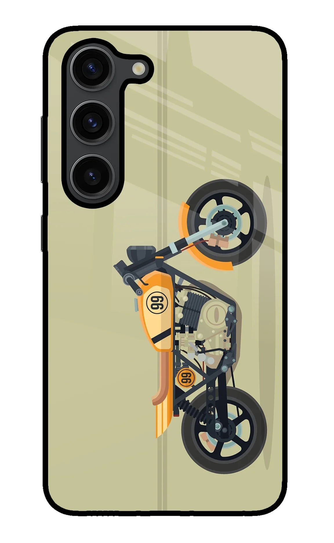Vertical Speedster Samsung S23 Plus Glass Case