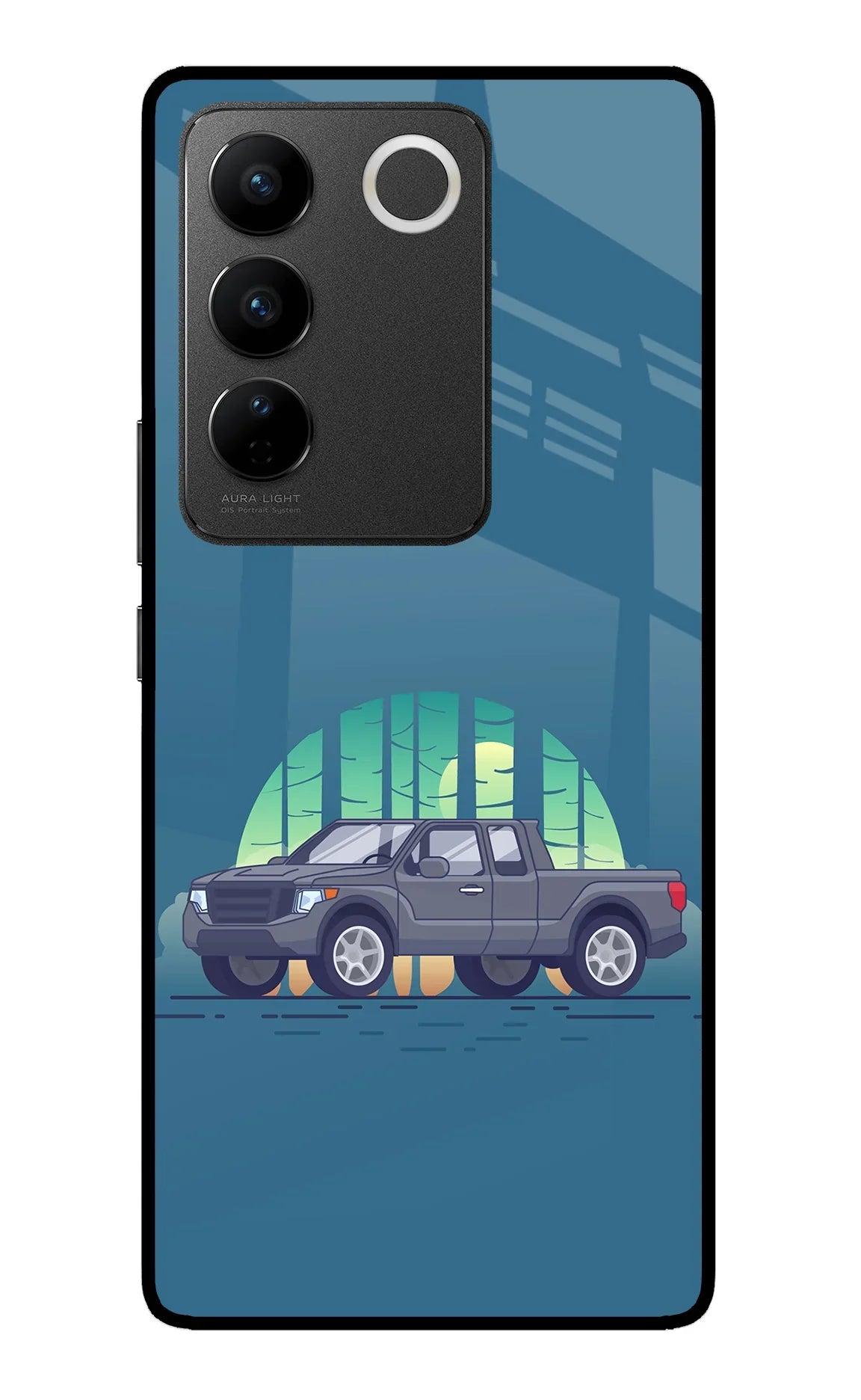 Retro Garage Vibe Vivo V27/V27 Pro Glass Case