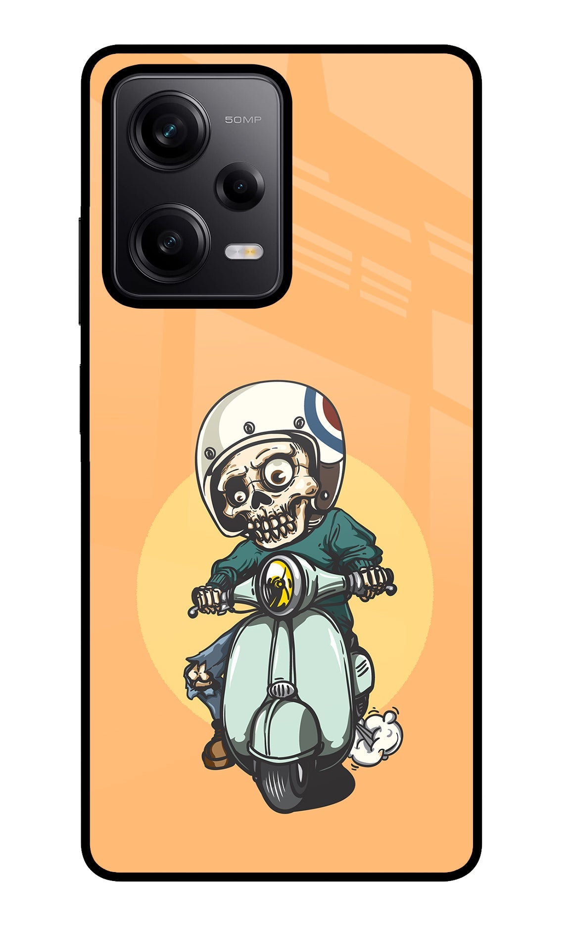 Undead Biker Poco X5 5G Glass Case