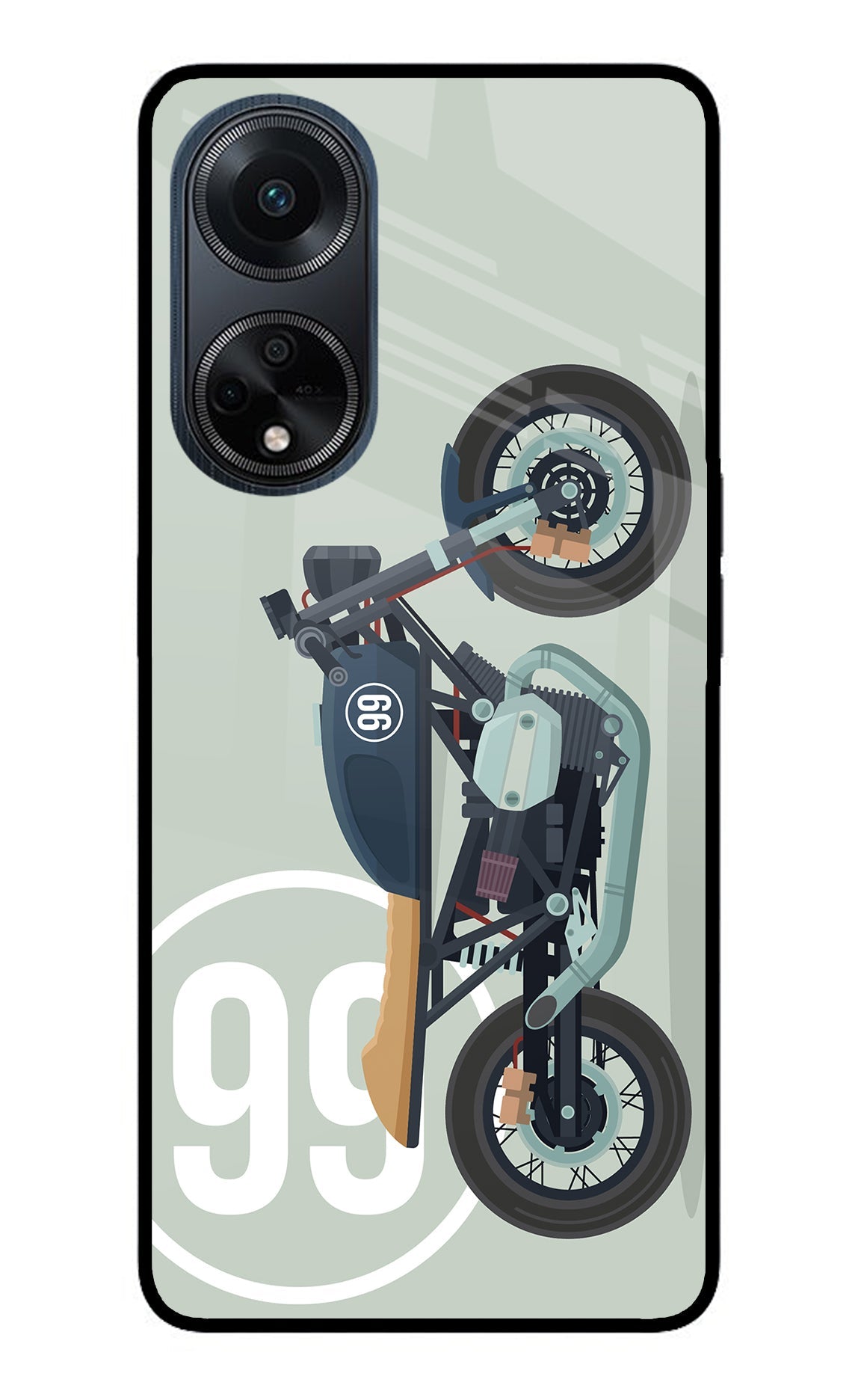 Classic Cafe Racer 99 Oppo F23 Back Cover