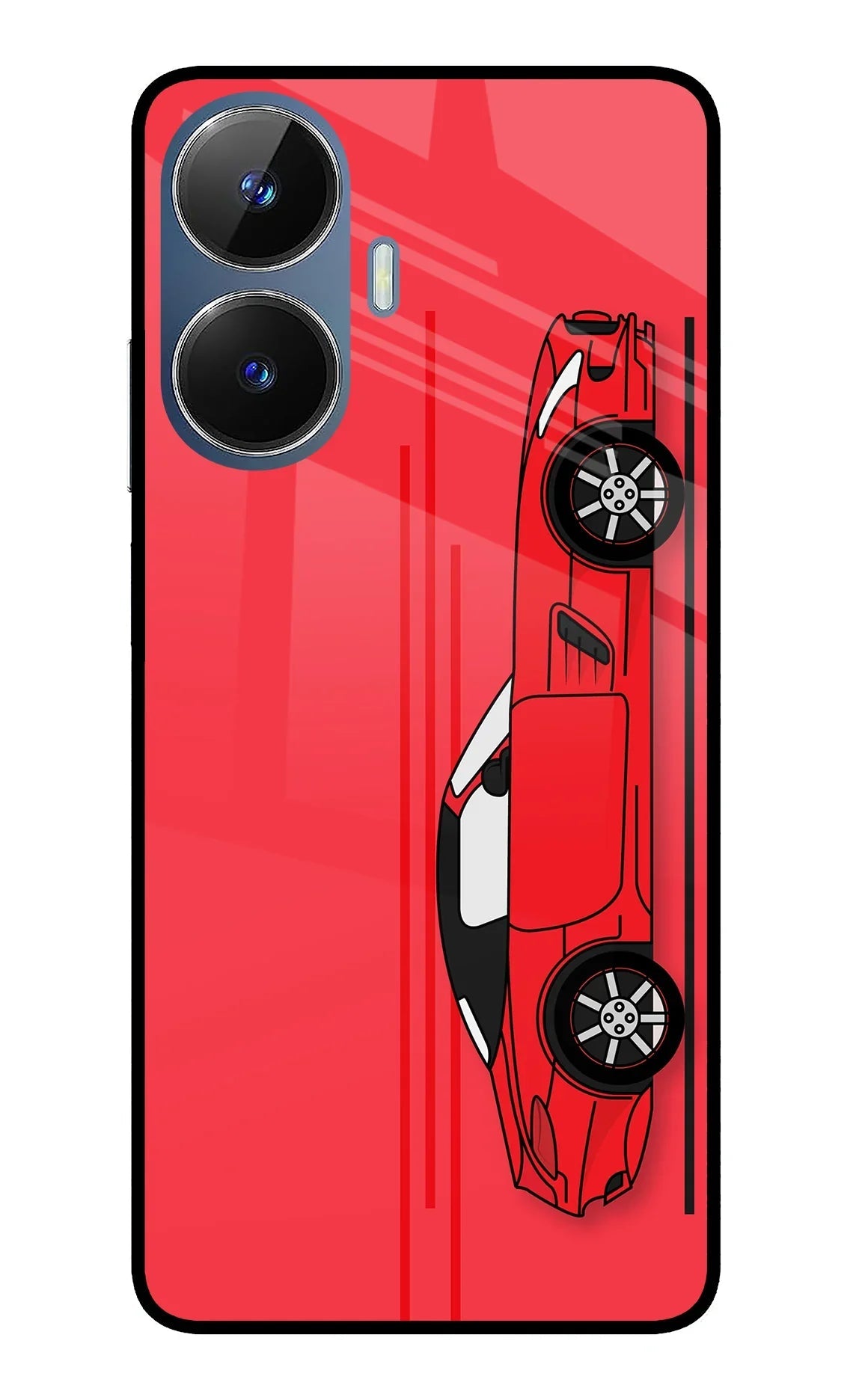 Red Velocity Realme C55/N55 Back Cover