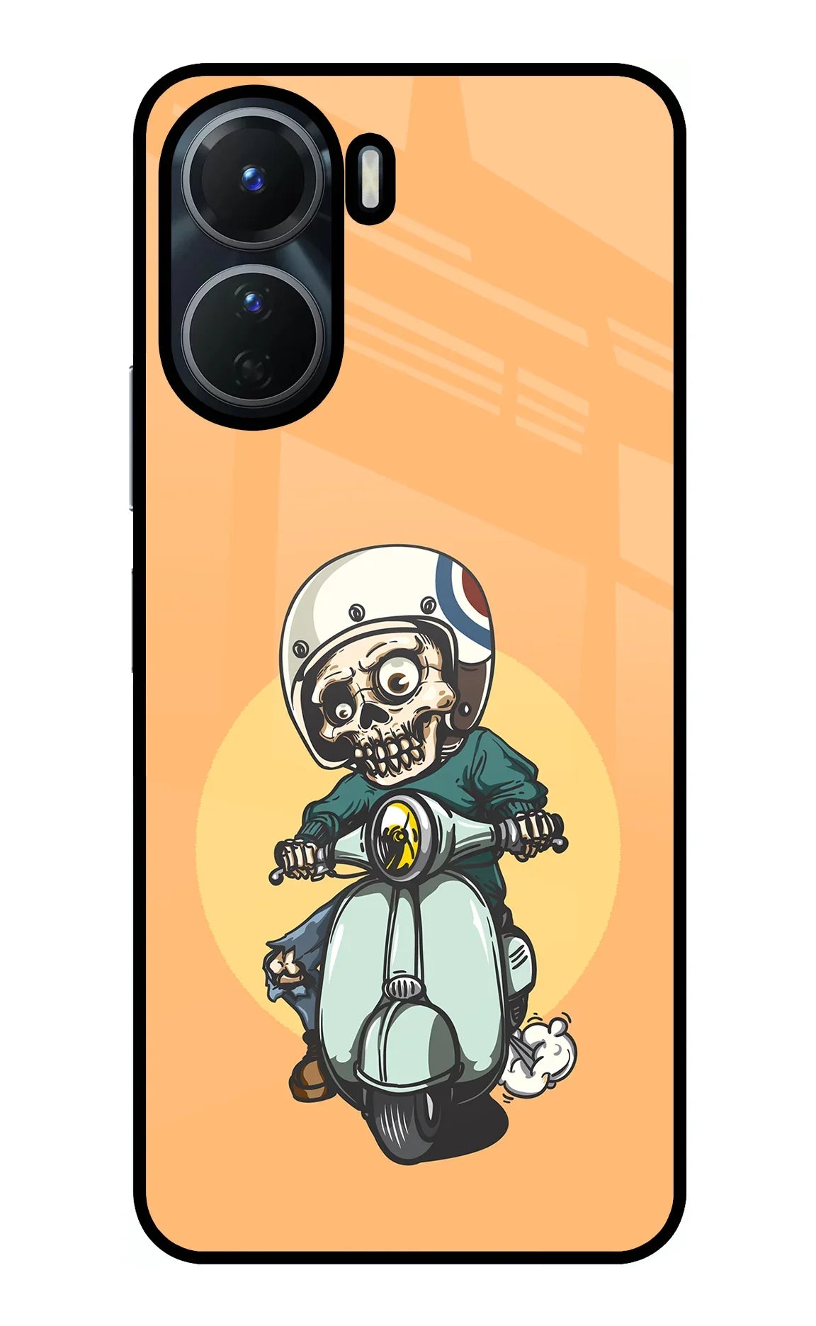 Undead Biker Vivo T2x 5G Glass Case