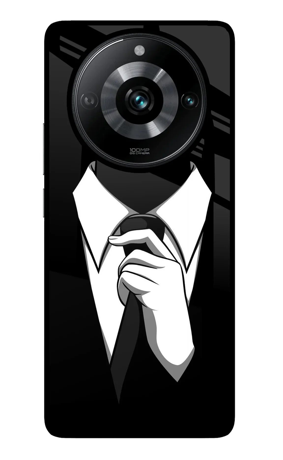 Black Tie Realme Narzo 60 Pro Back Cover