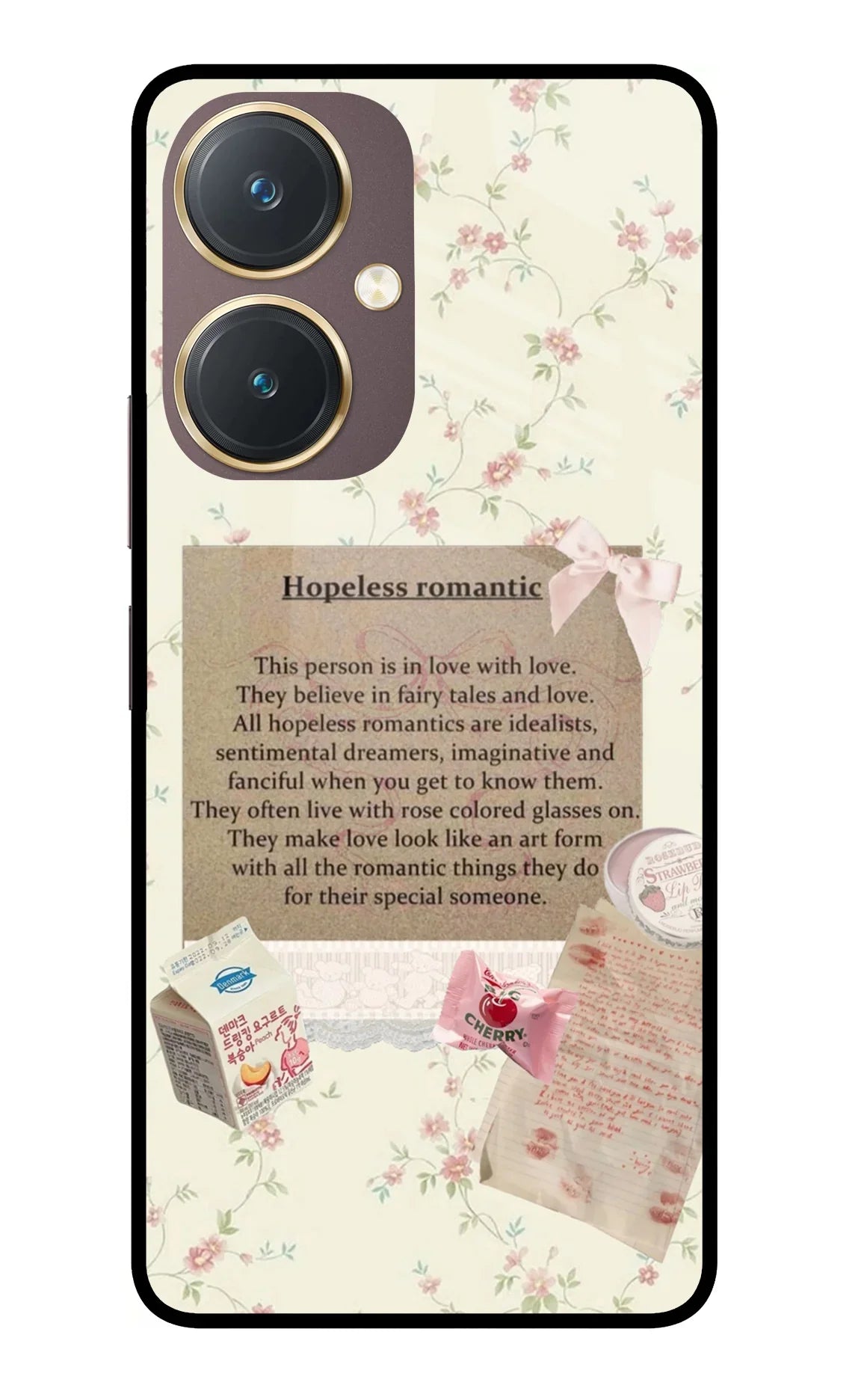 Hopeless Romantic Vivo Y27 Glass Case