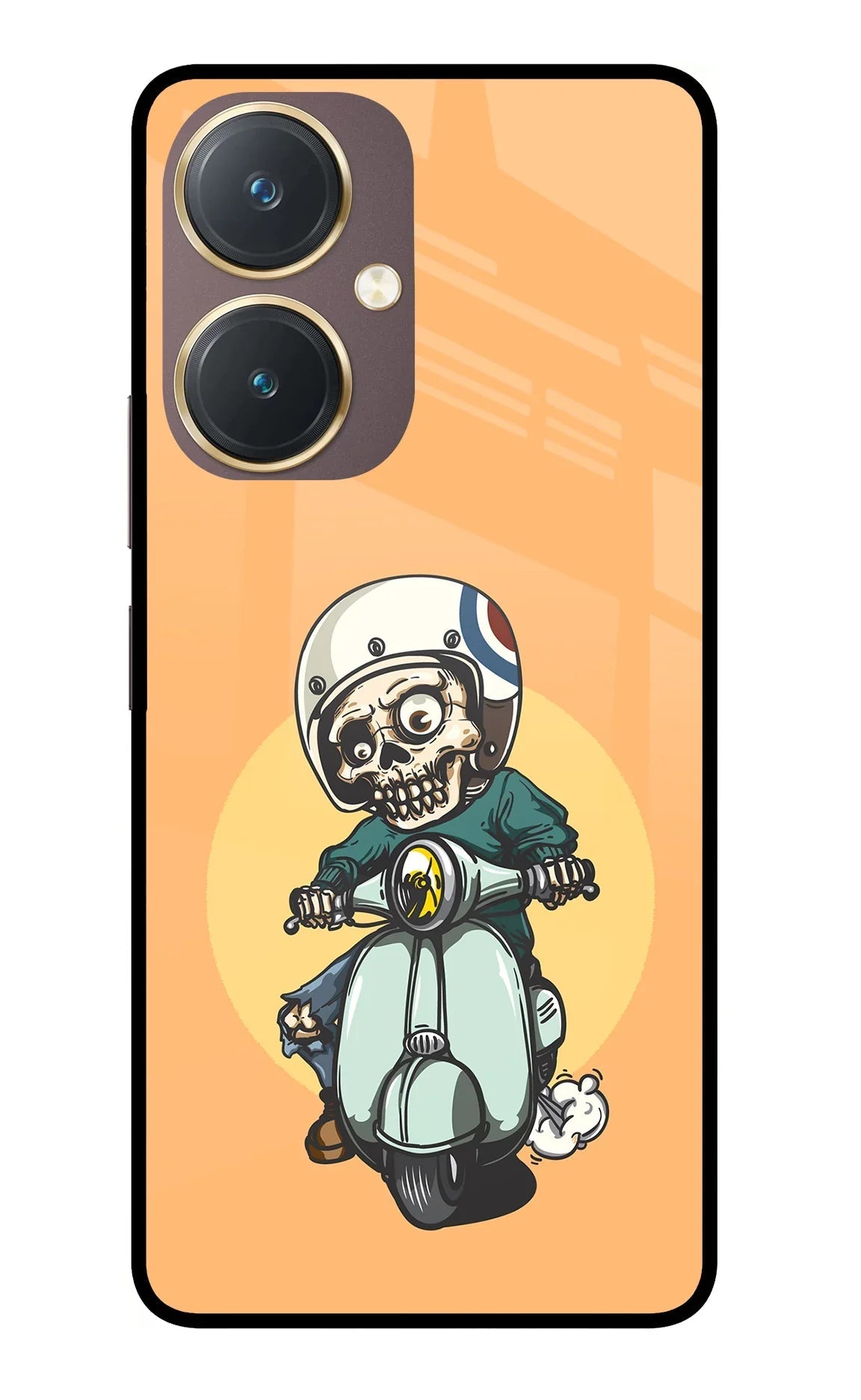 Undead Biker Vivo Y27 Glass Case