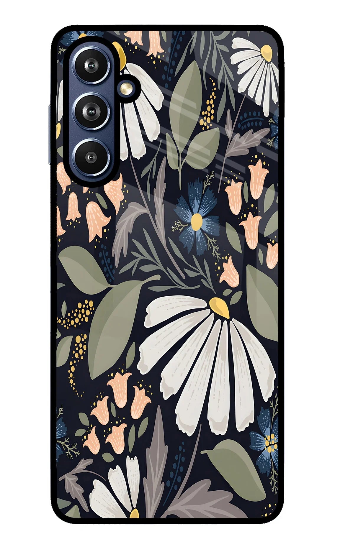 Flowers Art Samsung F54 5G Glass Case