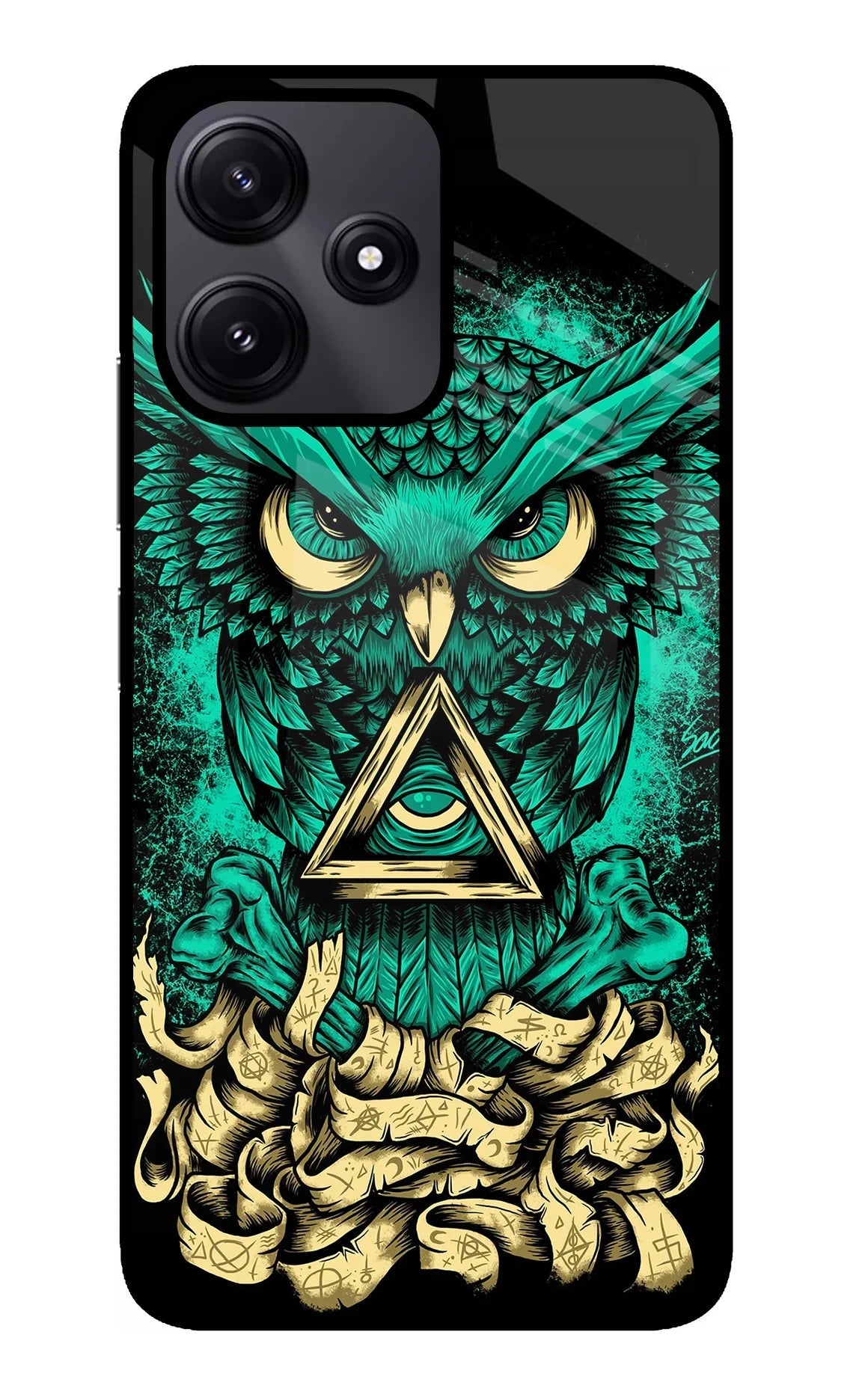 Green Owl Redmi 12 5G Back Cover