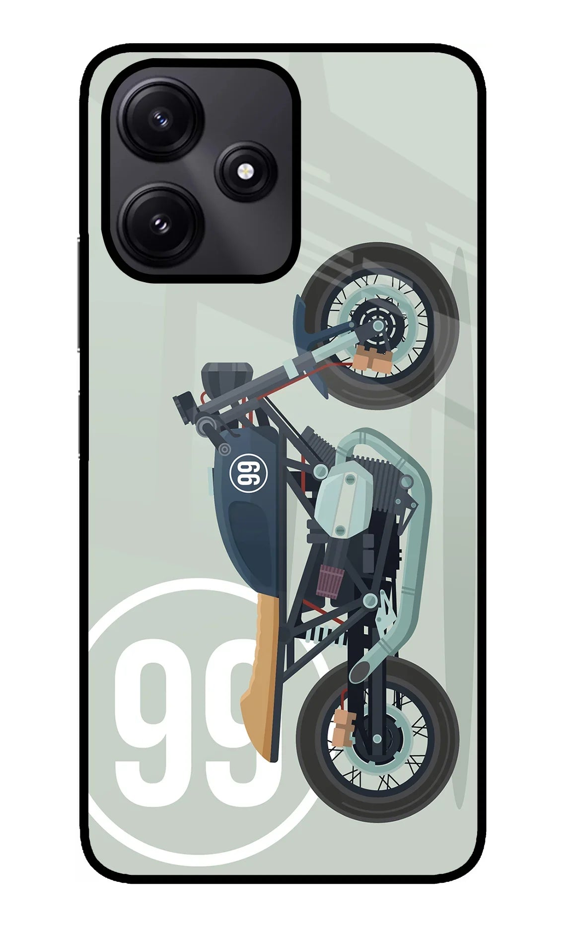Classic Cafe Racer 99 Redmi 12 5G Glass Case