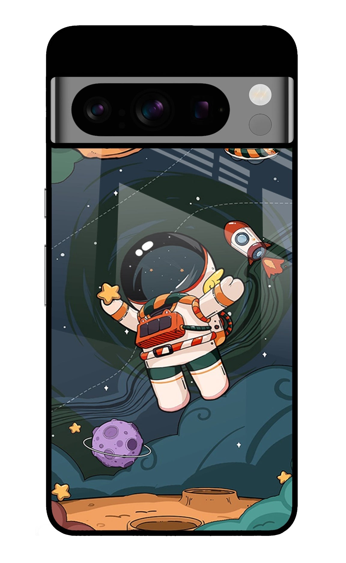 Cartoon Astronaut Google Pixel 8 Pro Back Cover