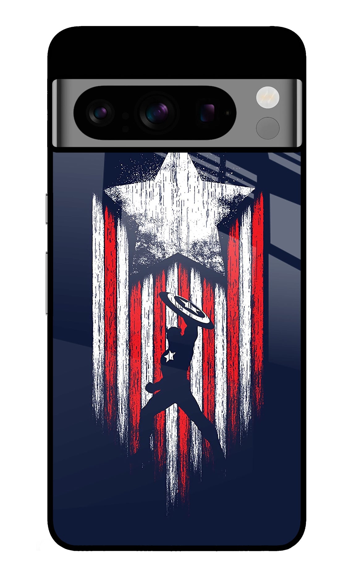 Captain America Marvel Art Google Pixel 8 Pro Back Cover