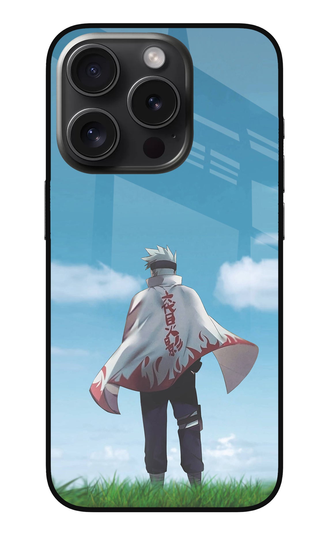 Kakashi iPhone 15 Pro Glass Case