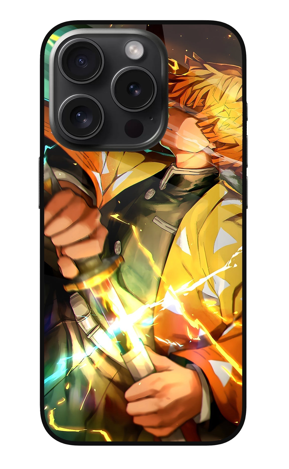 Demon Slayer iPhone 15 Pro Glass Case