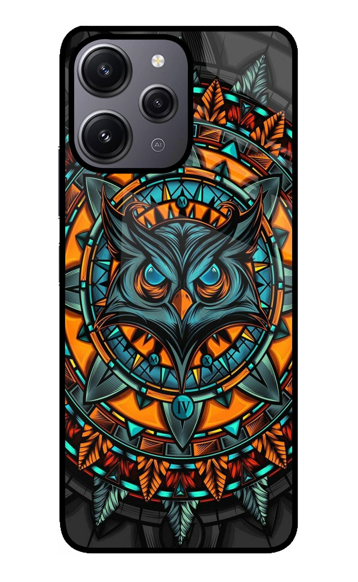 Angry Owl Art Redmi 12 4G Back Cover